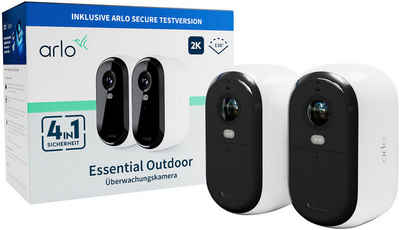 ARLO ESSENTIAL 2 XL 2K Outdoor Camera 2er-Pack Smart Home Kamera (Außenbereich, 2-tlg)