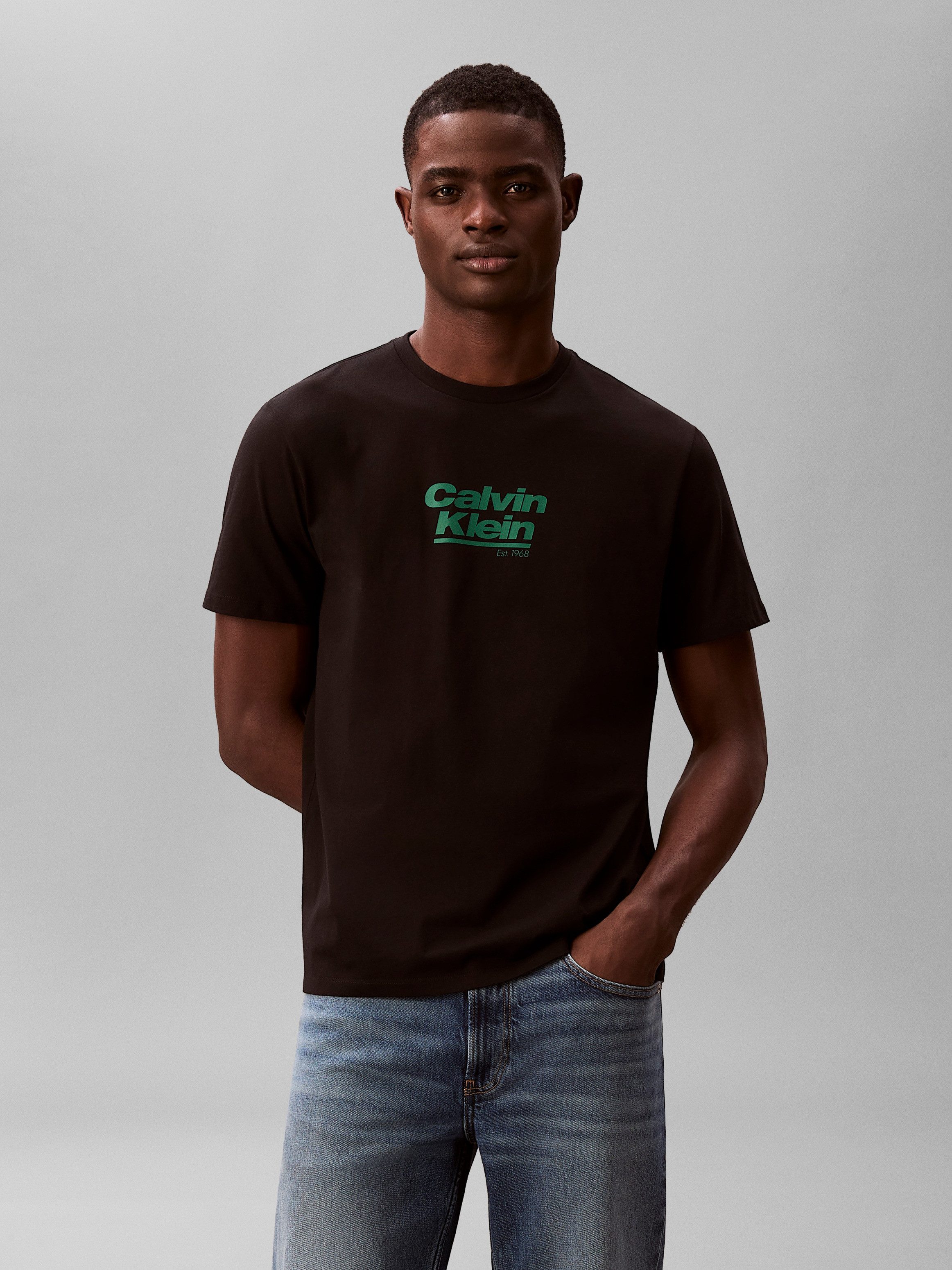 Calvin Klein Jeans T-Shirt Rundhalsausschnitt, Regular Fit, Logoschriftzug günstig online kaufen