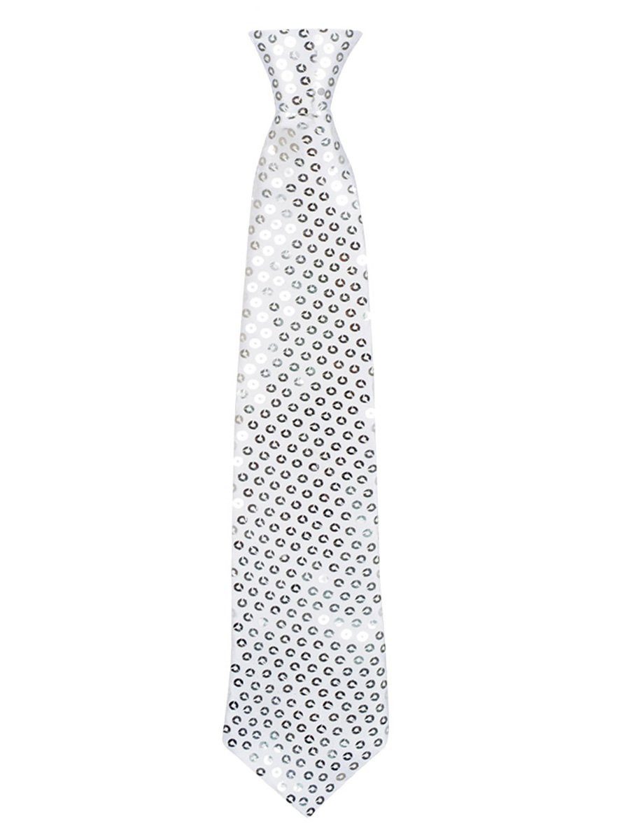 Widdmann Krawatte Pailletten Krawatte silber Krawatte günstig online kaufen