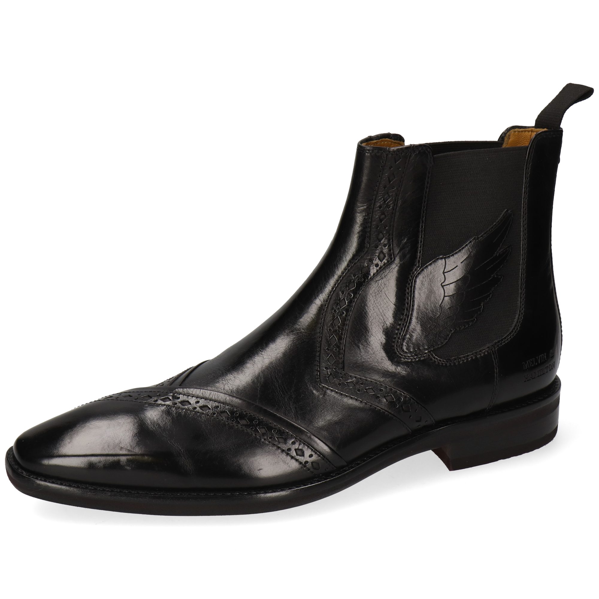 Melvin & Hamilton Elvis 102 Leder-Chelsea Boots für Herren Stiefelette Flache Absätze, Echtes Leder, Vegetabile Gerbung
