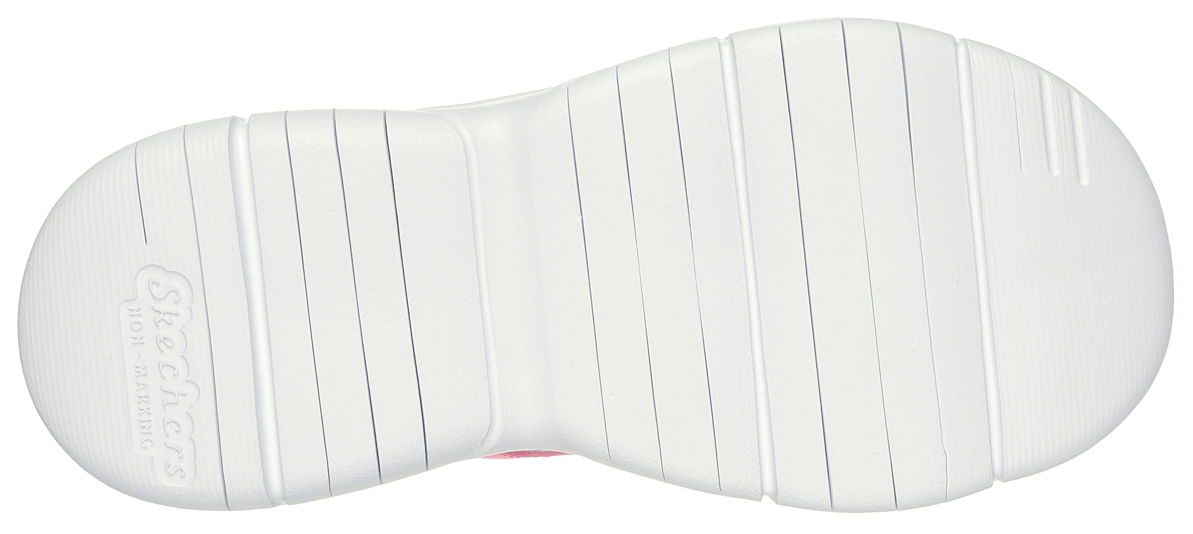 Skechers FLEX SPLASH Sandale, Klettschuh mit Herz-Applikation, Größenschablone zum Download