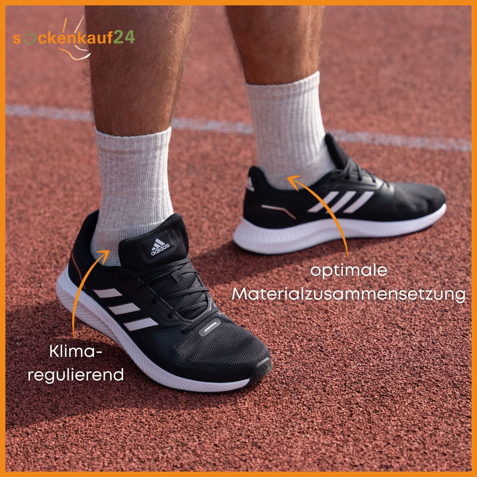 sockenkauf24 Tennissocken 10 Paar Damen & Herren Sportsocken atmungsaktiv Arbeitssocken Baumwolle