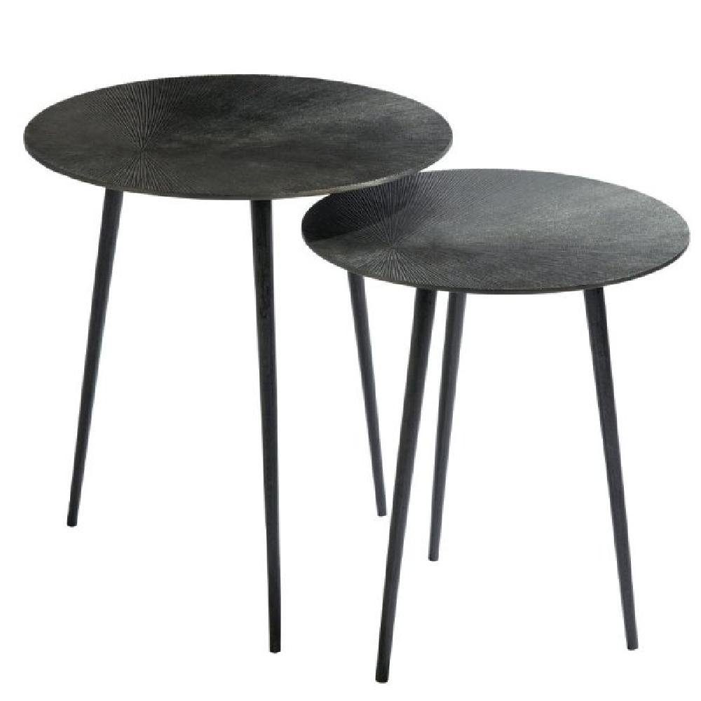 Lambert Beistelltisch Runder Beistelltisch 2er Set graphite/matt