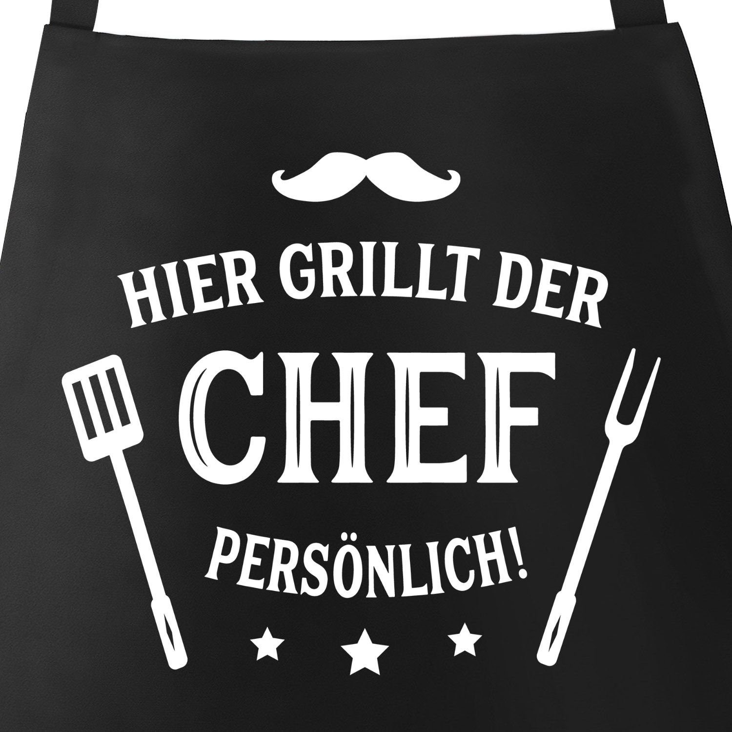 MoonWorks Grillschürze Grill-Schürze für Männer mit Spruch Hier grillt der günstig online kaufen