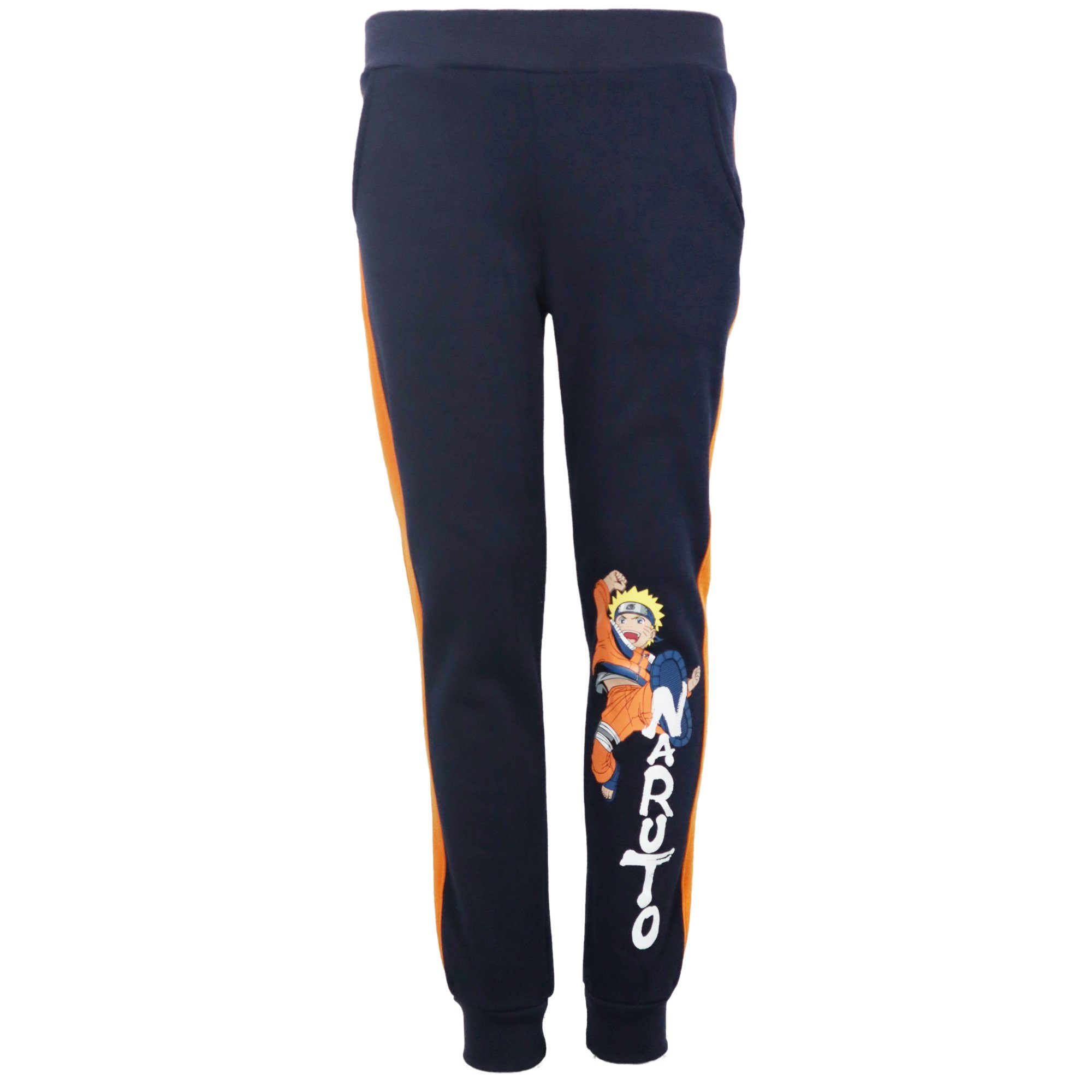 Gr. Naruto Jogginganzug Jacke, Sporthose 98 Naruto bis Hose Sweater 140 Shippuden Blau Joggingset