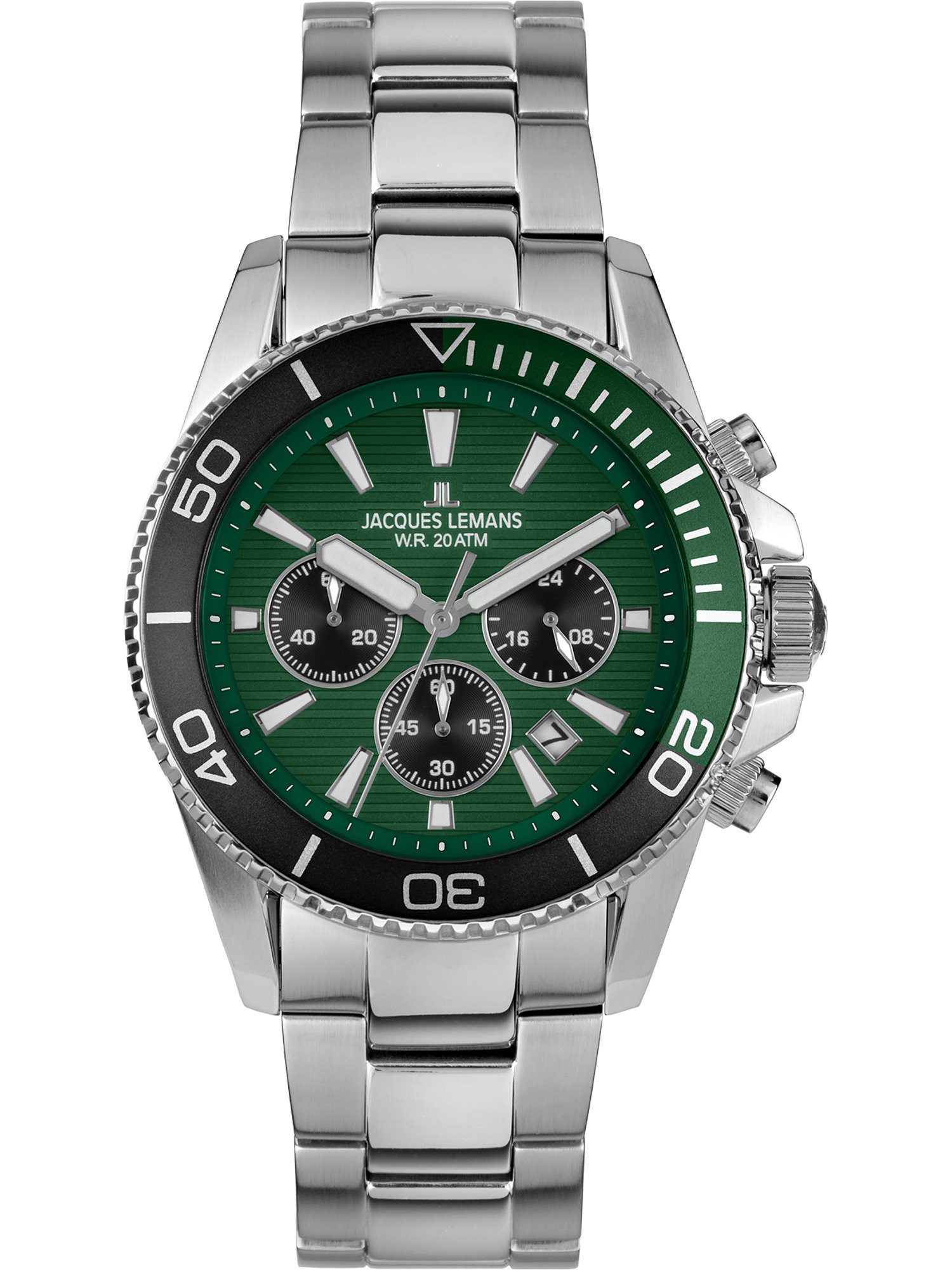 Chronograph Jacques Lemans Herren-Uhren Analog Quarz