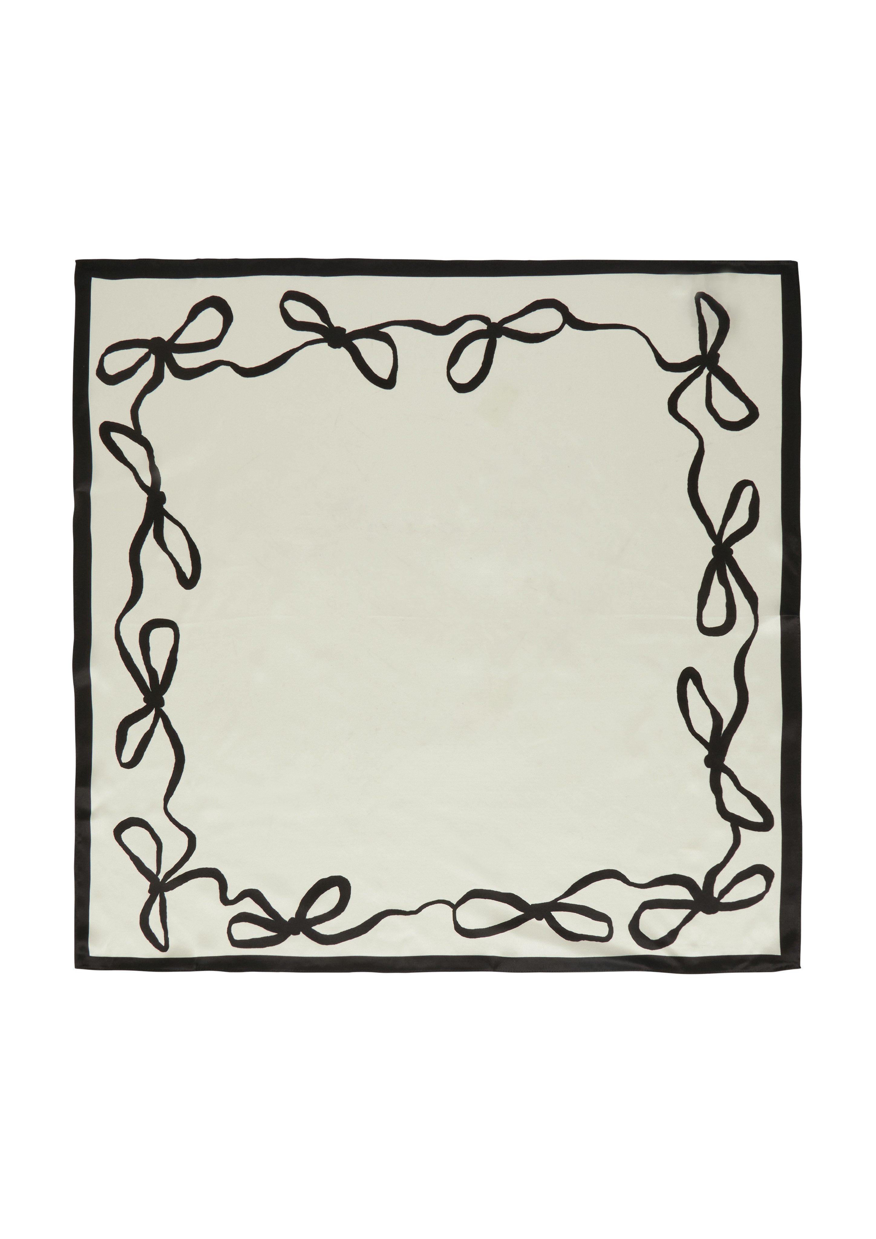 s.Oliver BLACK LABEL Seidentuch, mit Schleifen Print