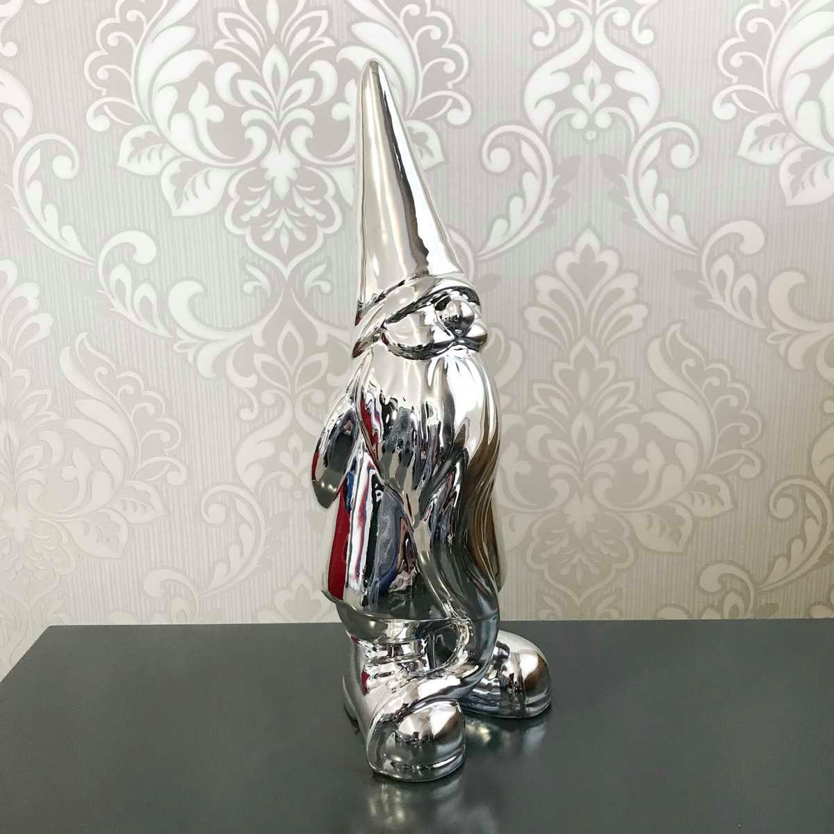 440s Dekoobjekt 440s Keramik Santa ARGENT silberfarben H ca. 30 cm (Stück)