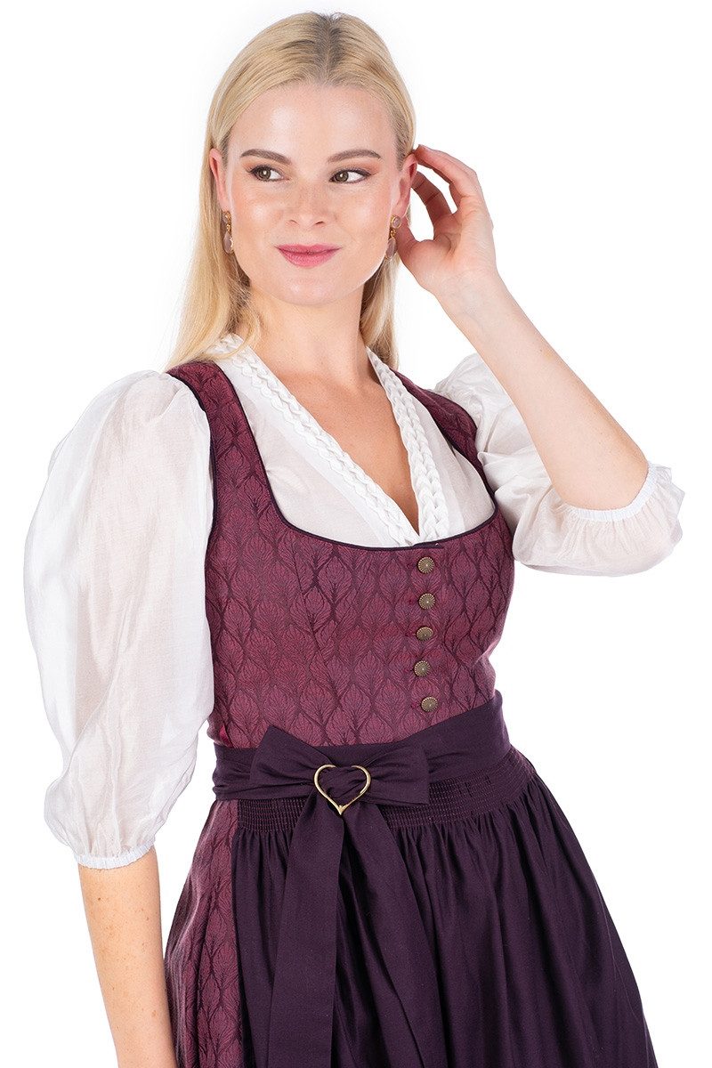 Alpenfee Tracht Dirndl Midi Dirndl 2tlg. - BABSI - beere