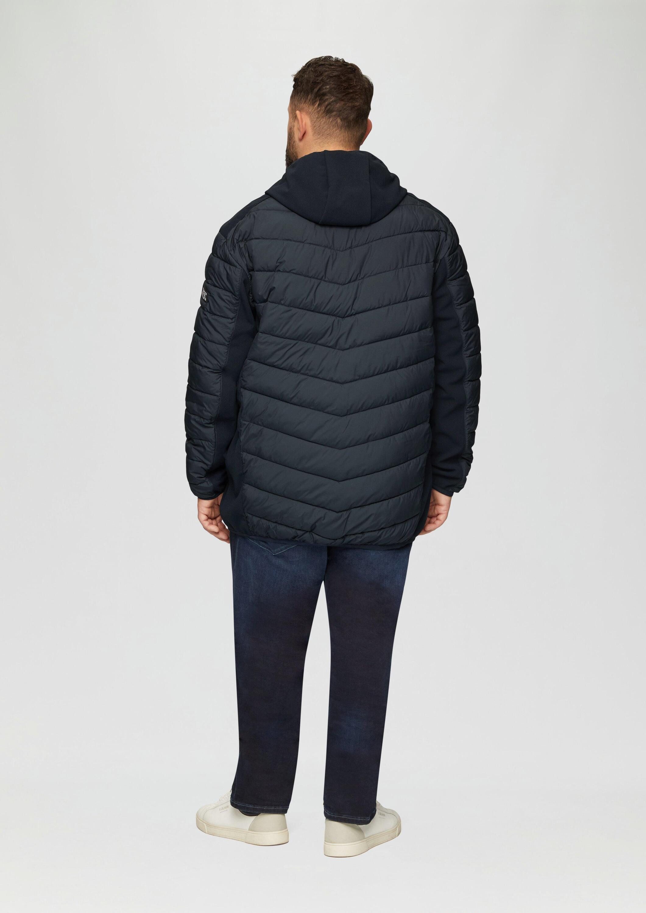 s.Oliver Funktionsjacke Outdoor-Jacke Pufferjacke aus Softshell mit Kontrast-Details