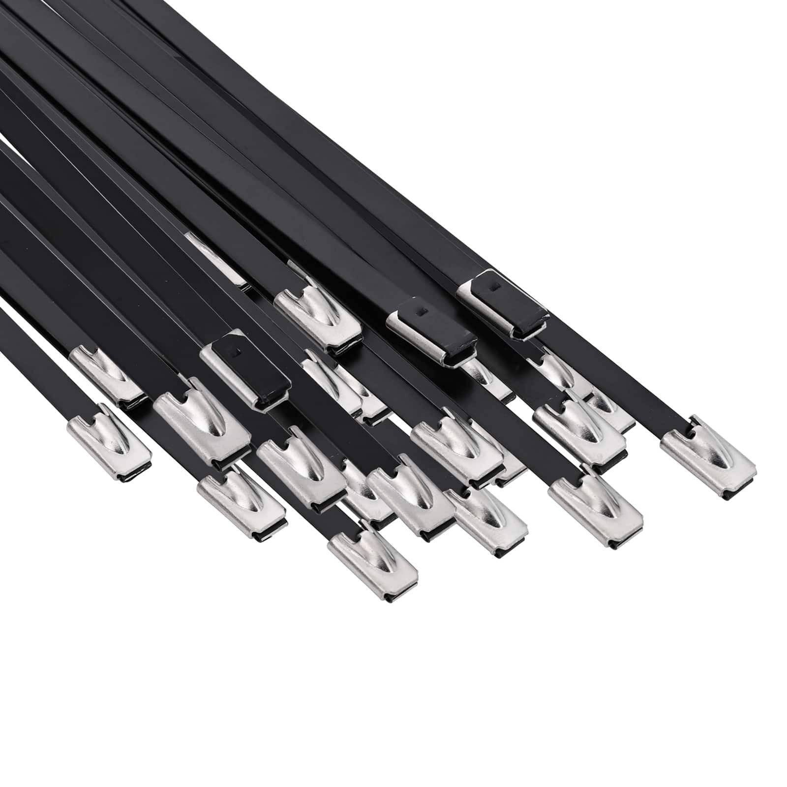 vidaXL Kabelbinder Kabelbinder 25 stk. 4,6 x 400 mm Schwarz (25-St)