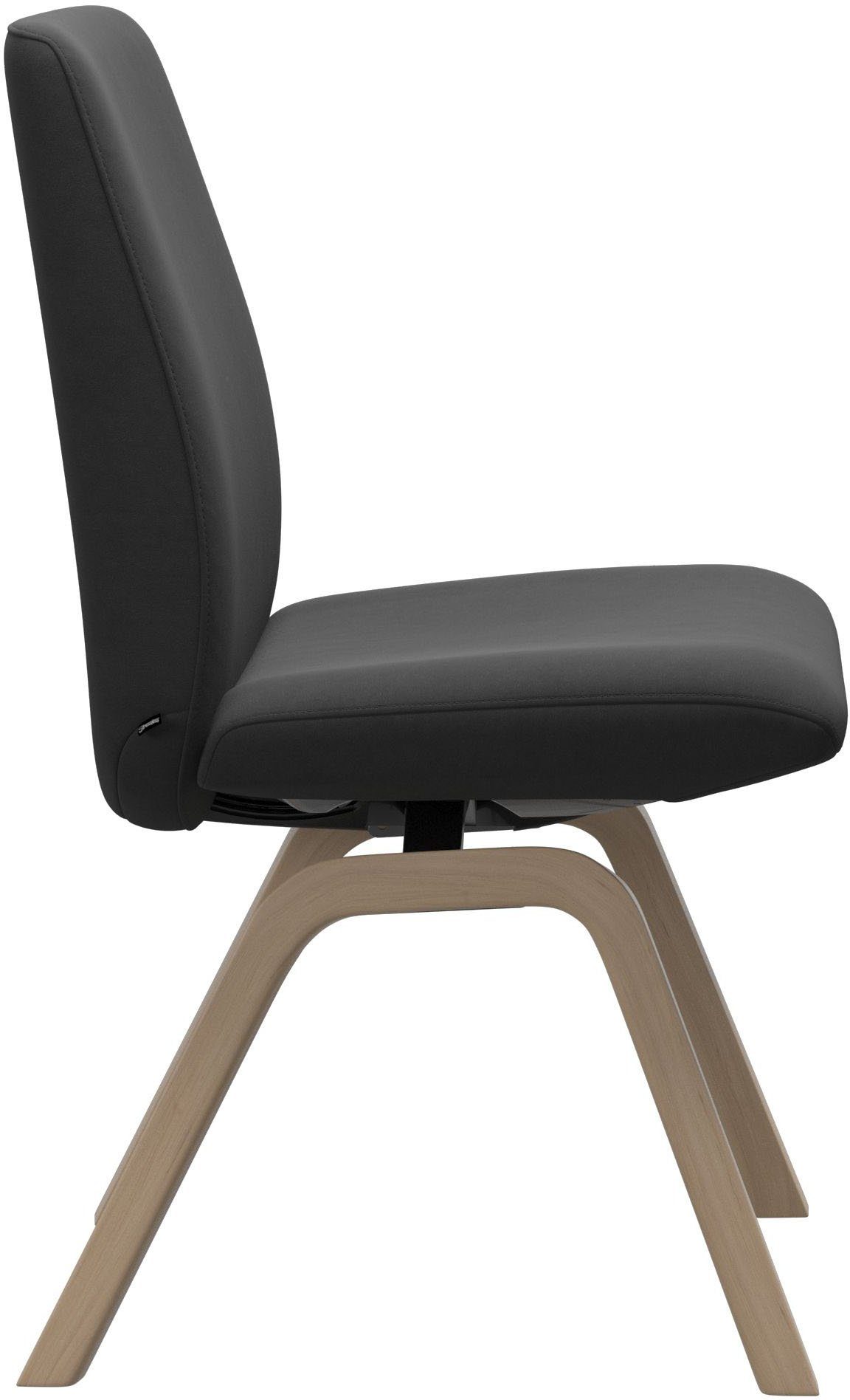 Stressless® Polsterstuhl Laurel, Low mit Größe in Back, L, Schwarz Beinen schräggestellten