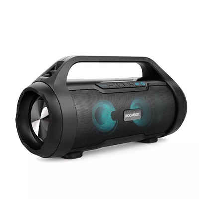 M2-Tec BM01 - BoomBox Bluetooth-Lautsprecher (Bluetooth, 40 W, Bis zu 10 Meter, 2*20W, Spritzwassergeschützt)