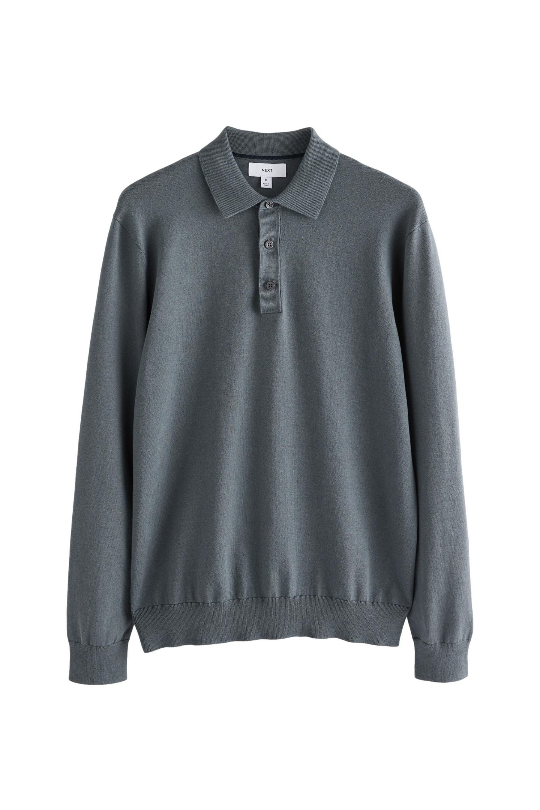 Next Langarm-Poloshirt Langärmeliges Slim Fit Poloshirt günstig online kaufen