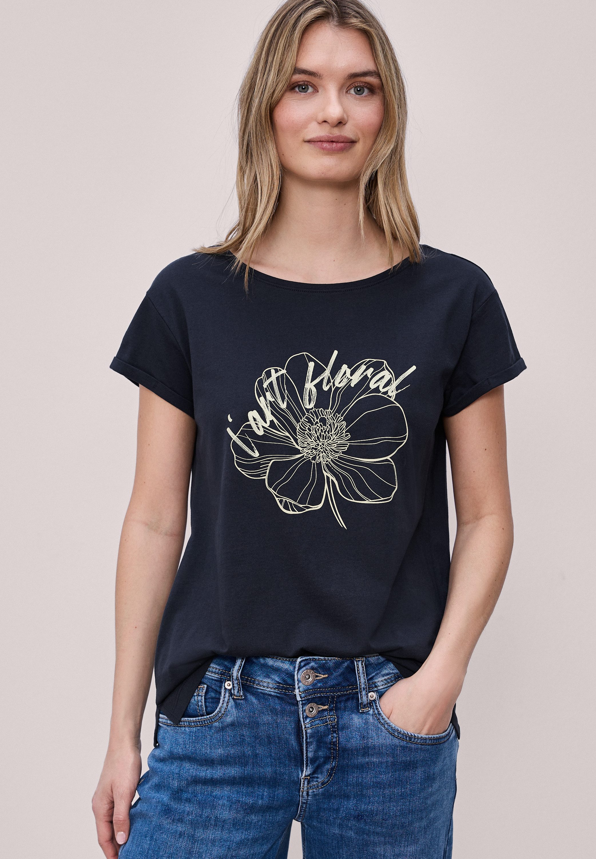 STREET ONE Print-Shirt aus reiner Baumwolle günstig online kaufen