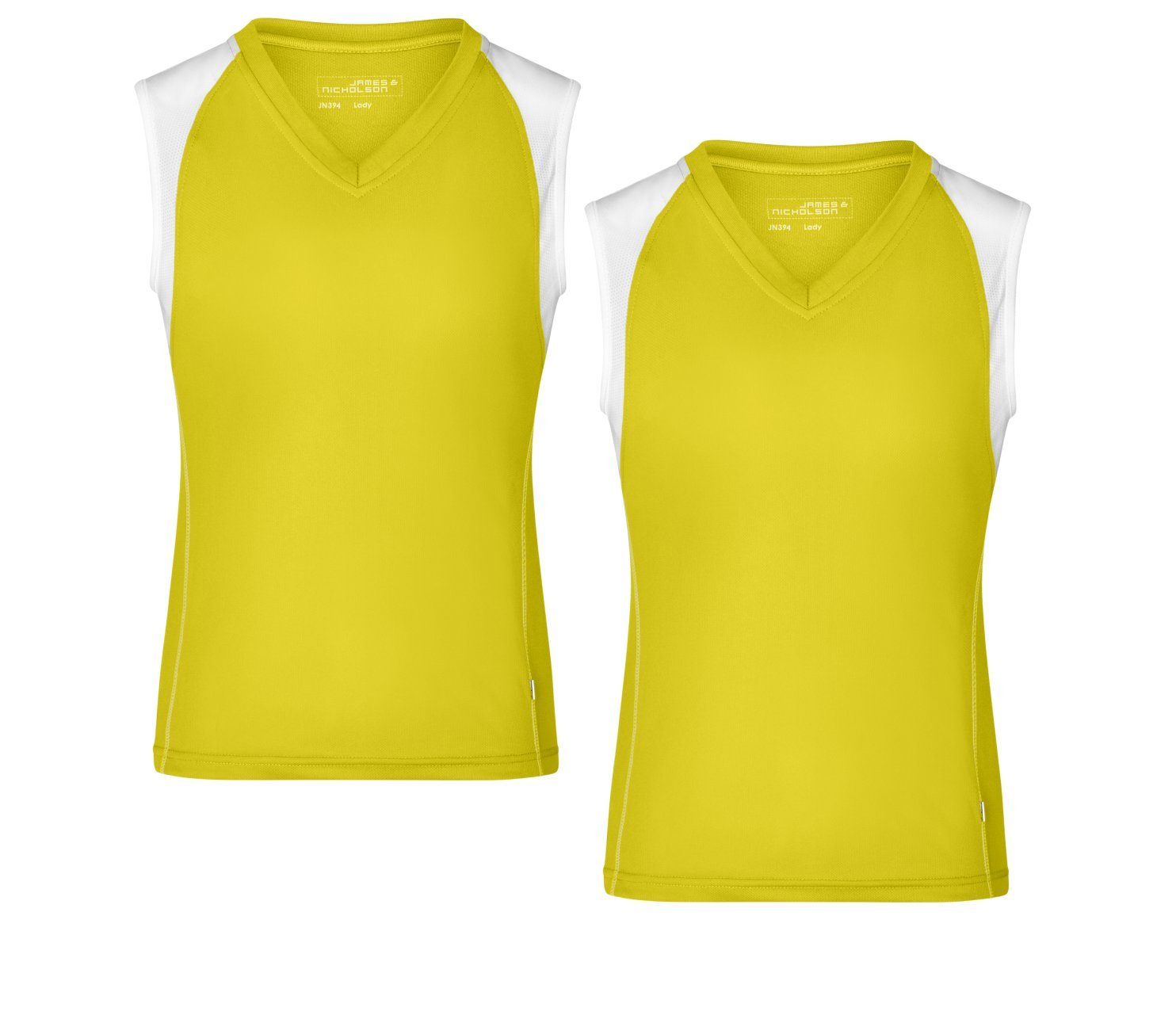 James & Nicholson Lauftop Doppepack Atmungsaktives Damen Running Top JN394 (Doppelpack, 2er-Pack) Feuchtigkeitsregulierend