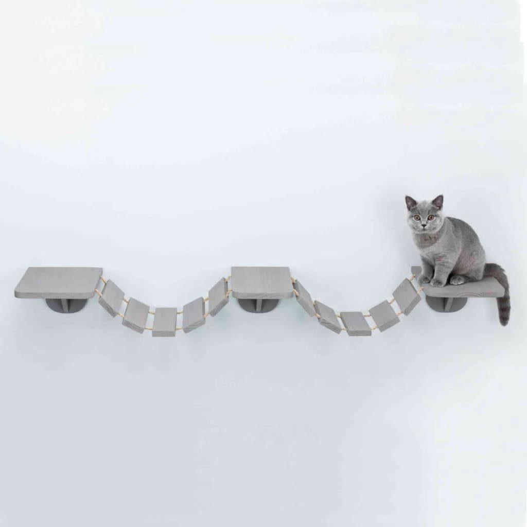 TRIXIE Kratzbaum Wandmontierte Katzenkletterleiter 150 x 30 cm Taupe