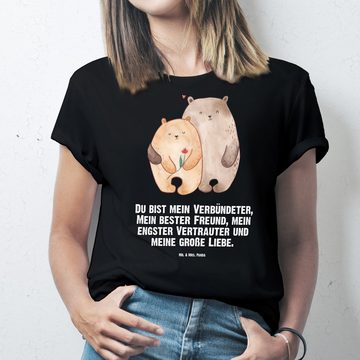 Mr. & Mrs. Panda T-Shirt Bären Liebe - Schwarz - Geschenk, Bärchen, Liebesgeschenk, kuscheln, (1-tlg)