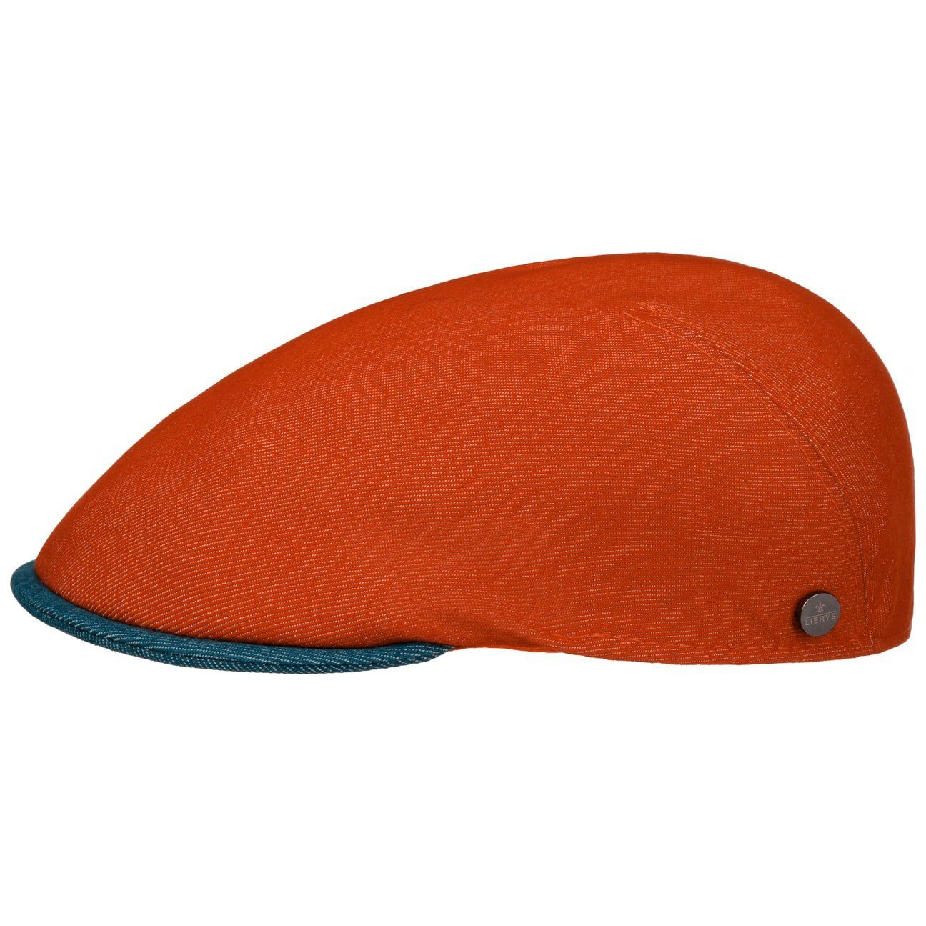 Schirmmütze Italy Cap (1-St) Flat in mit Schirm, Made Lierys orange