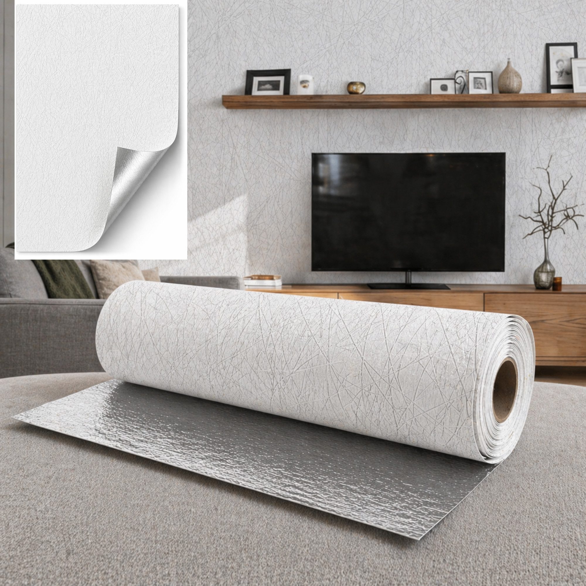 IKHEMalarka Wandpaneel Selbstklebende Flexible Schaum-Wandverkleidung 1,8 m², BxL: 60x300 cm, 1,8 qm, (1 Rolle = 1,8 m², 300x60cm) Schall- und wärmeisolierend, stoßfest, leicht zu reinige. 300x60cm