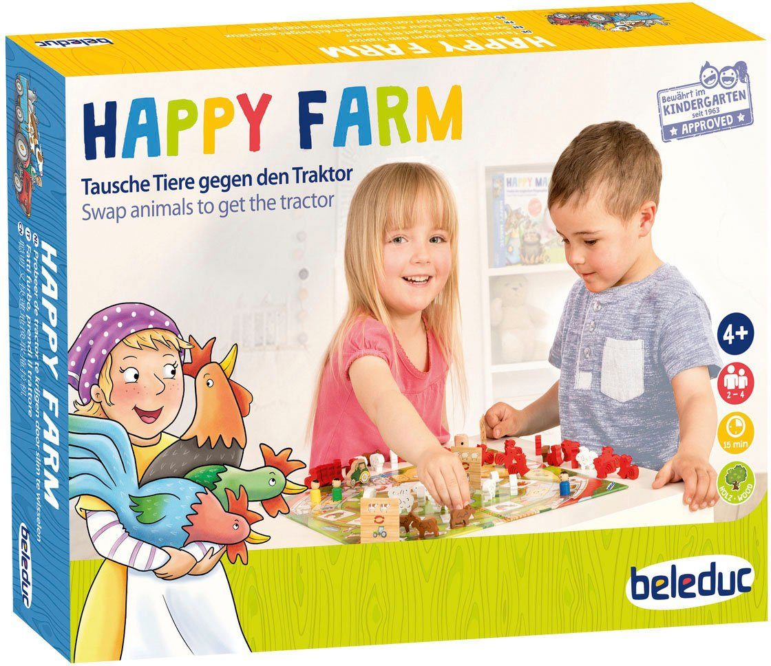 beleduc Spiel, Kinderspiel Holzspielzeug, Happy Farm