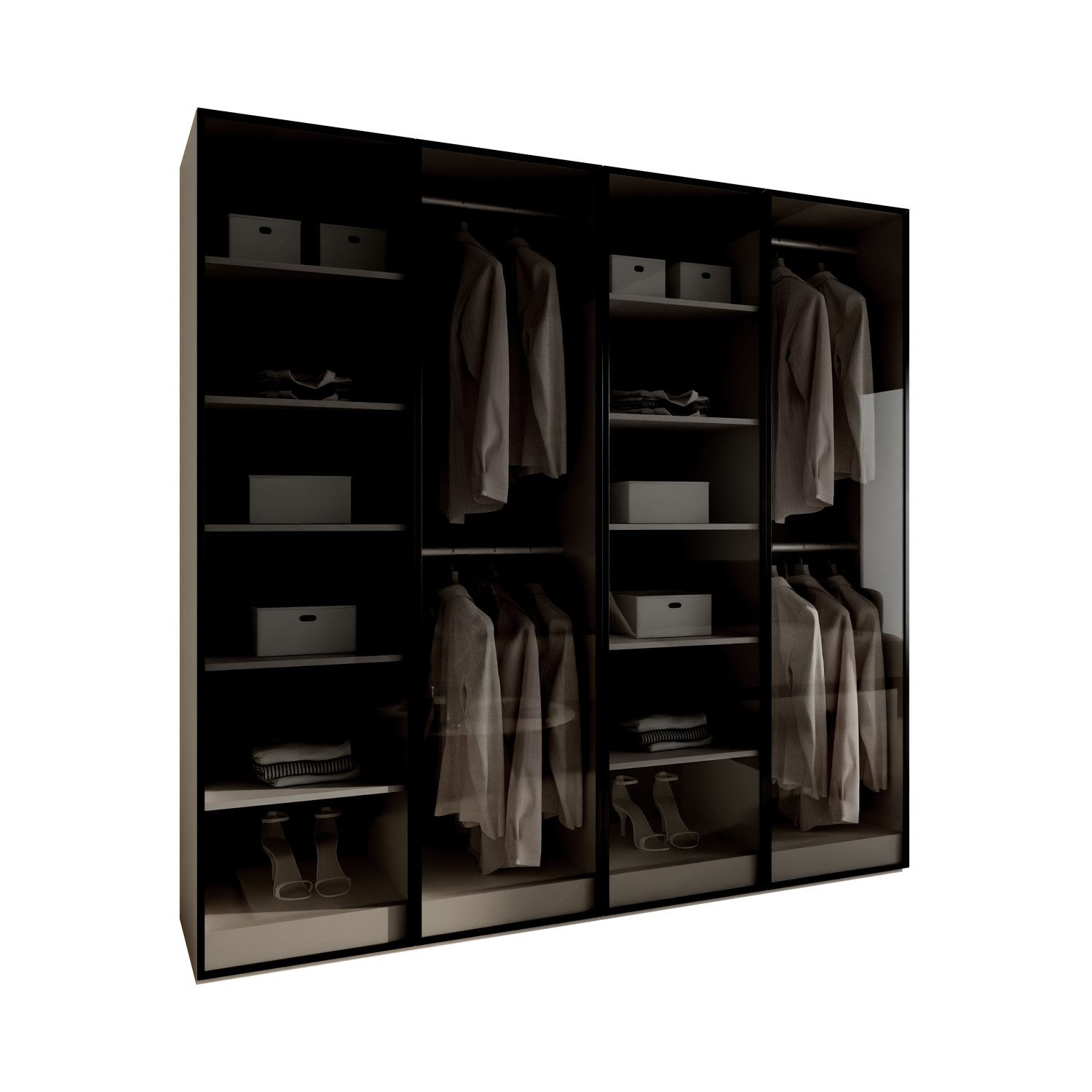 Lookway Kleiderschrank SANDBOX KASCHMIR 200 202x49x200 cm