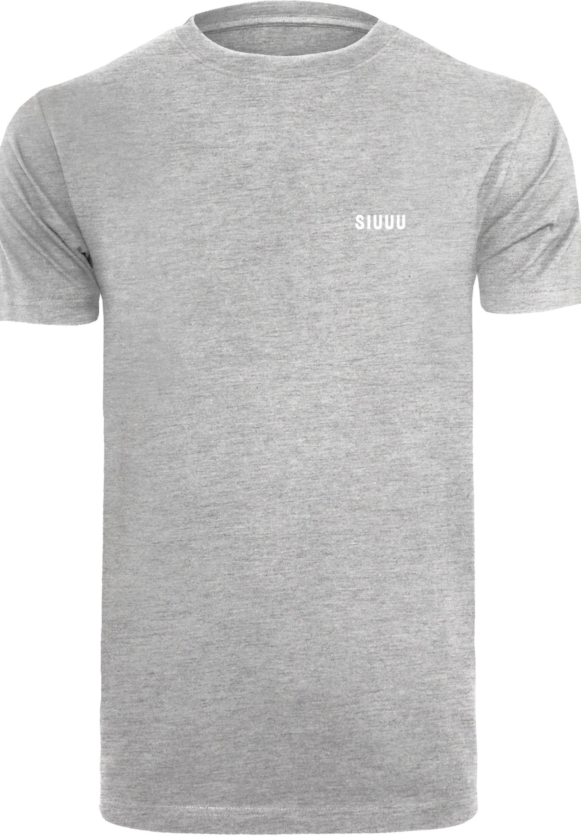 F4NT4STIC T-Shirt SIUUU Jugendwort 2022, slang heather grey