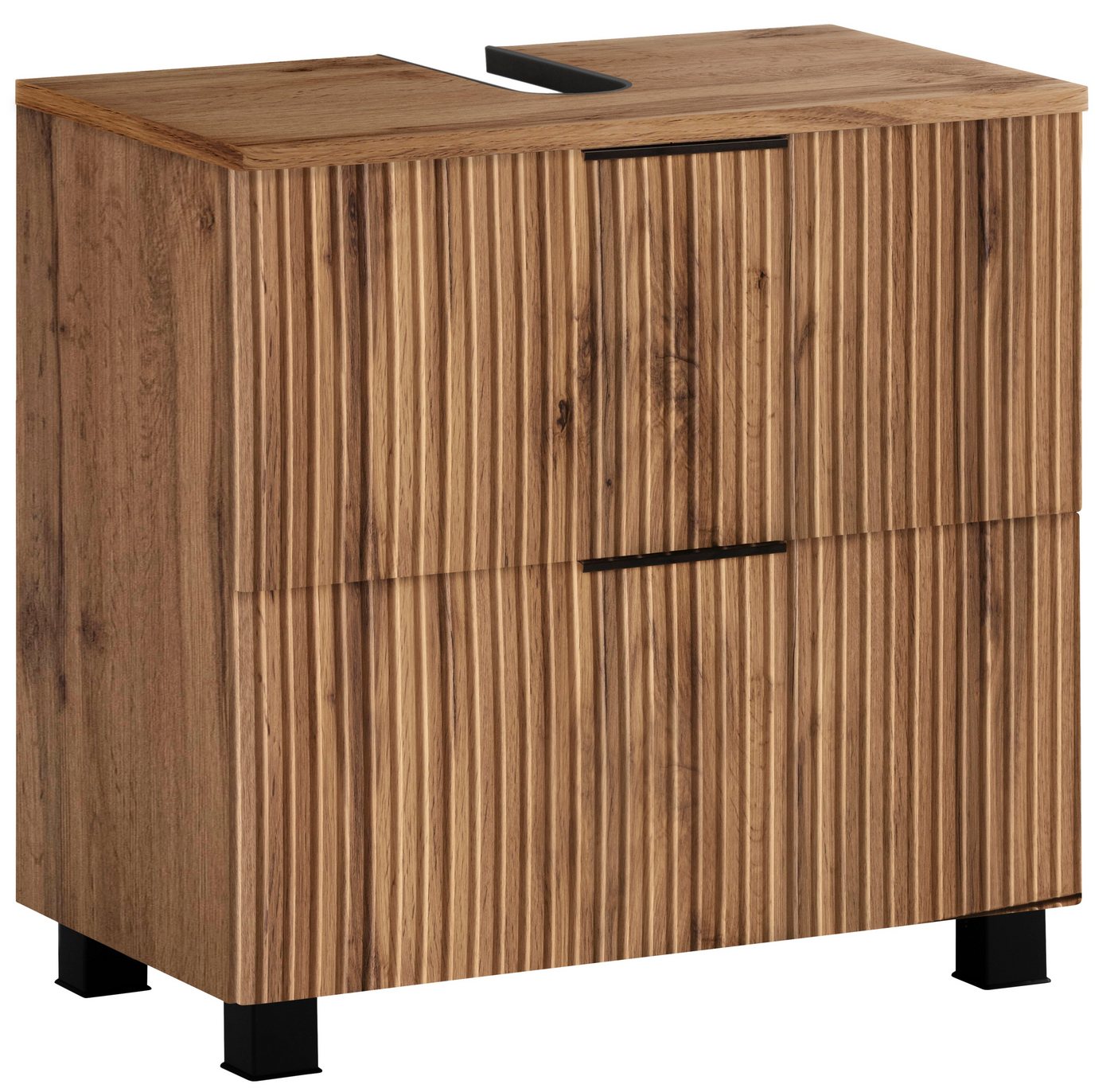 welltime Waschbeckenunterschrank Trento, verschiedene Ausführungen und Farben Badmöbel, Breite 60 cm, Beckenunterschrank auf Füßen, Made in Germany