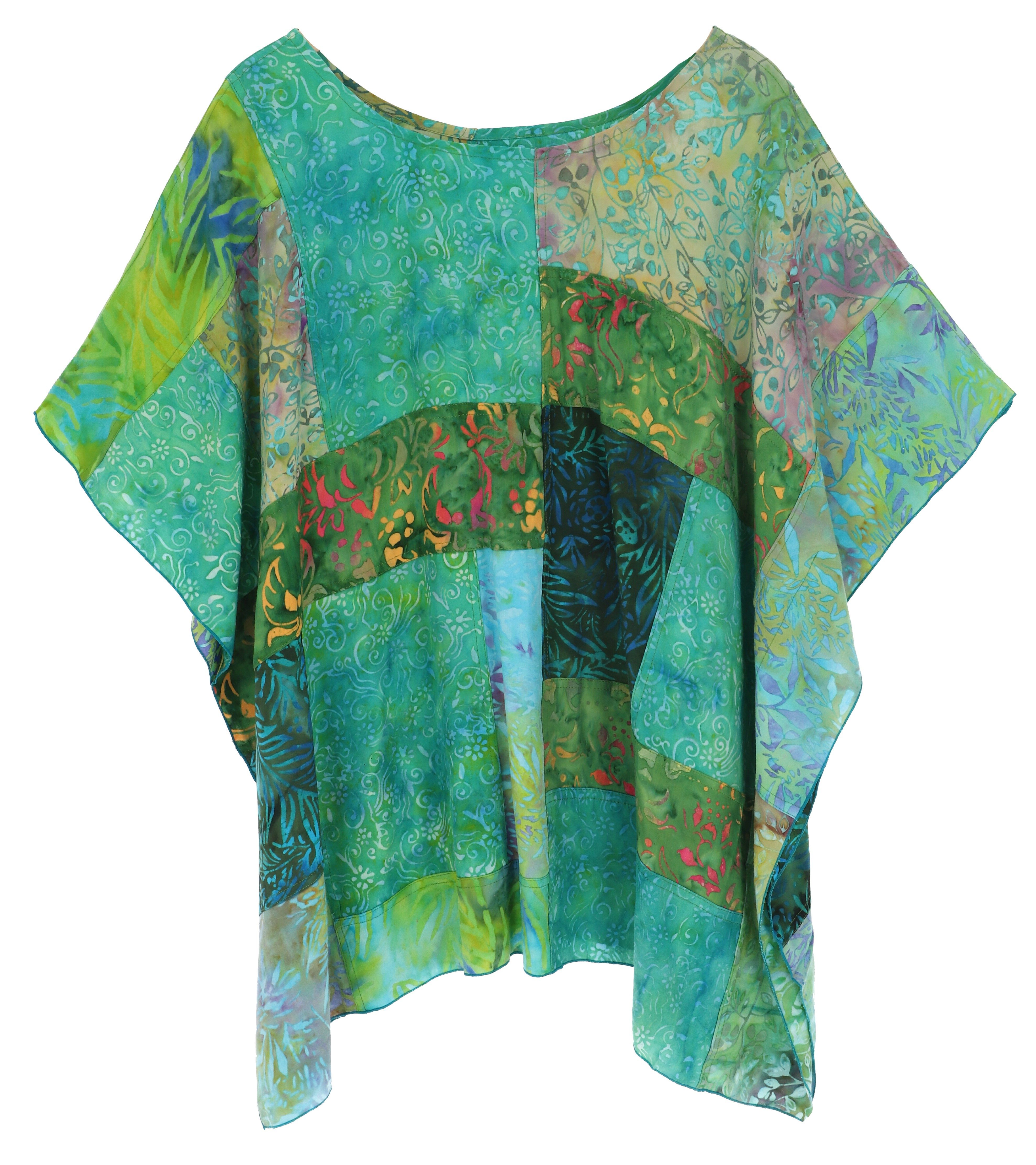 Guru-Shop Longbluse Tunika für starke Frauen, Strandbluse,.. alternative Bekleidung