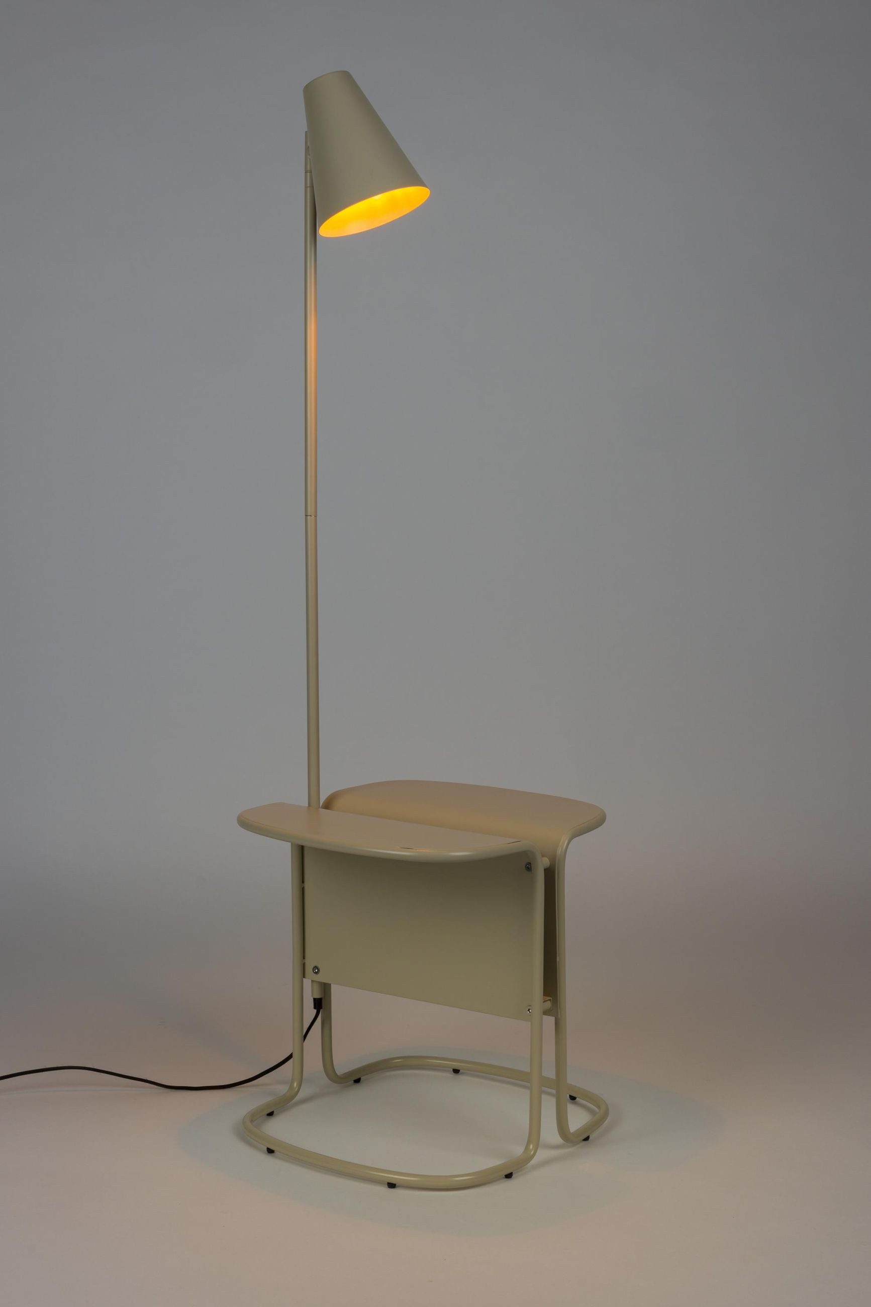 Zuiver Stehlampe Stehlampe Lustor Beige mit Tisch & USB-Port Design by Zuiver, ohne Leuchtmittel