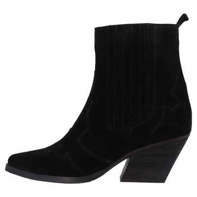 ONEPAIR 6029 Black Suede SANDRA Schnürboots