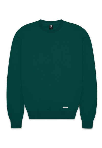 Dropsize Rundhalspullover Dropsize Herren Super Heavy Blank Sweater (1-tlg)