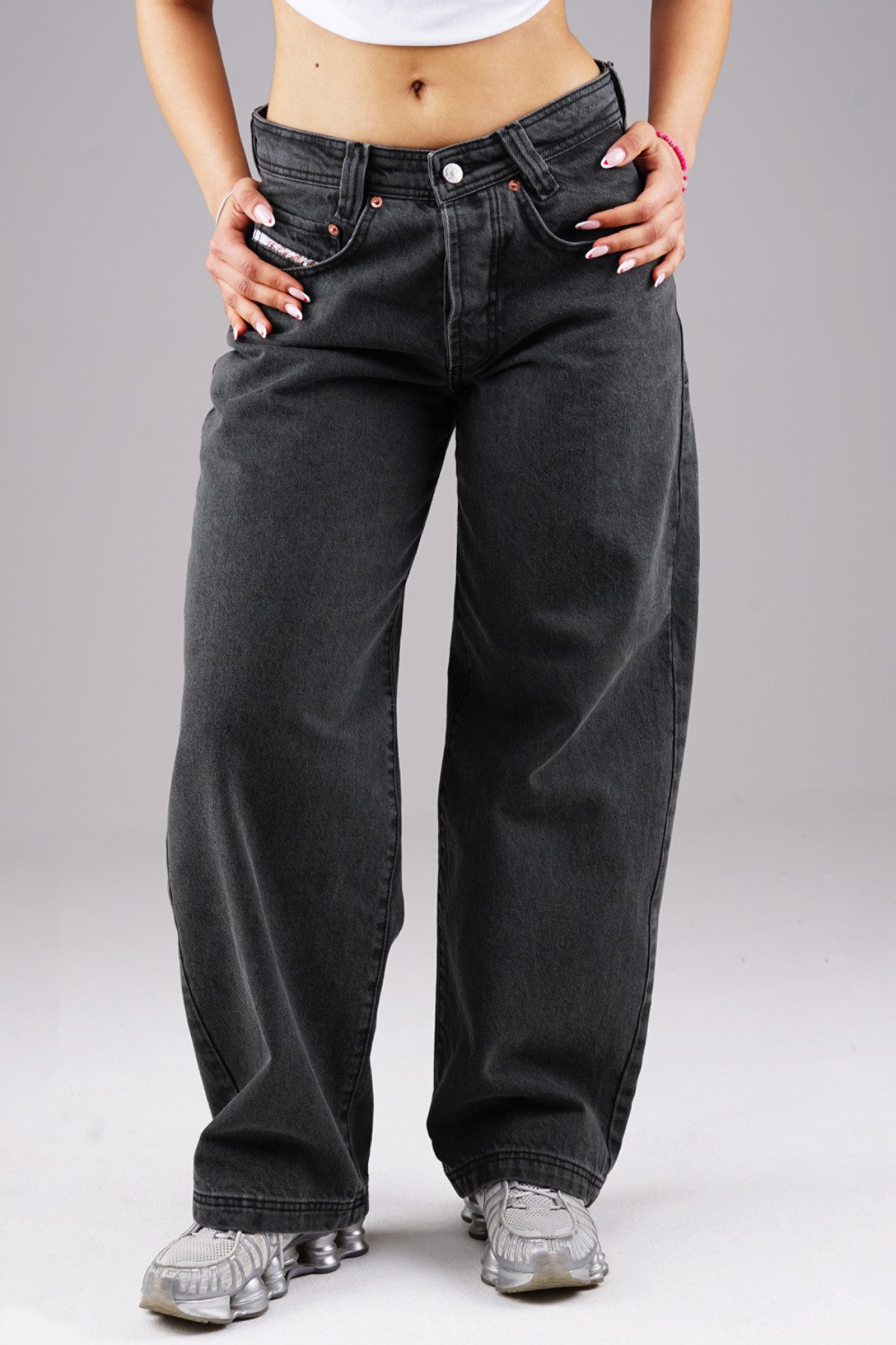 Relax-fit-Jeans Baggy Zicco 475 Shadow Damen