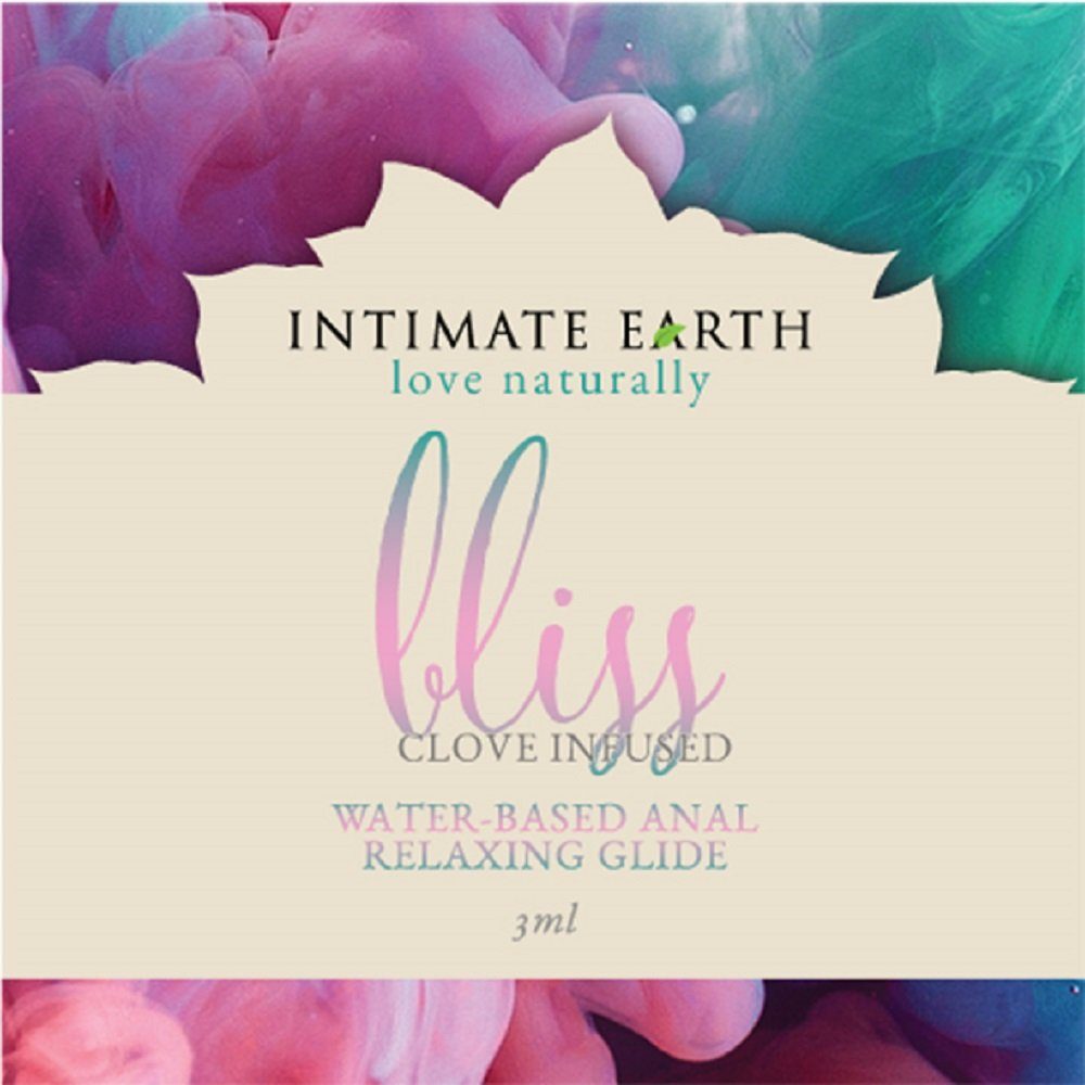 Intimate Earth Analgleitgel Bliss (mit Nelkenextrakt), Sachet mit 3ml, 1-tlg., veganes und biologisches Anal-Gleitgel - entspannend