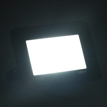 vidaXL Flutlichtstrahler LED-Fluter 30 W Kaltweiß