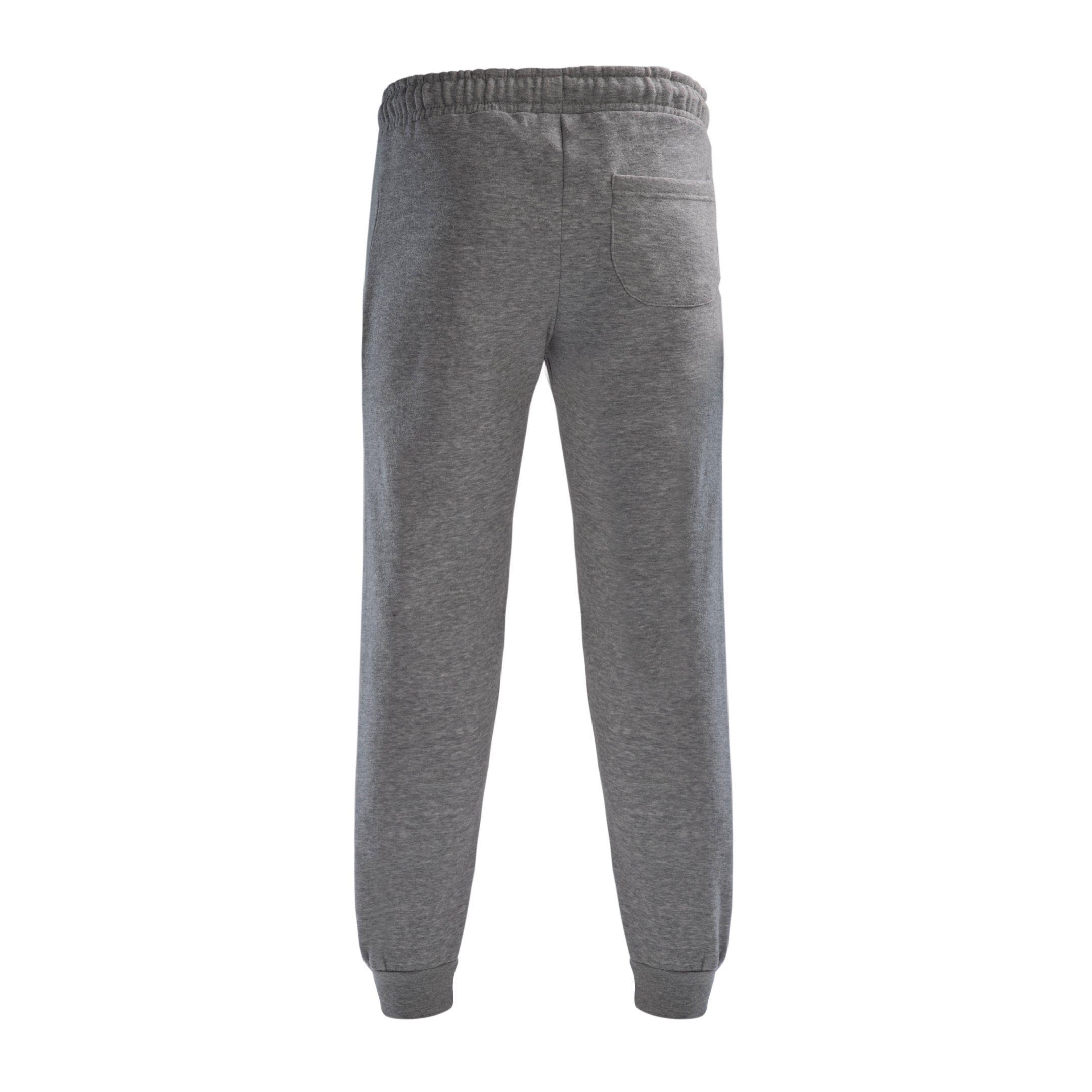 Hometex Premium Textiles Jogginghose & Polyester, Polyester aus Freizeithose, Silber, Jogginghose 55% 45% Unisex & mit Basic Sporthose Baumwolle Trainingshose, Baumwolle Ideal als Bündchen, Jogger