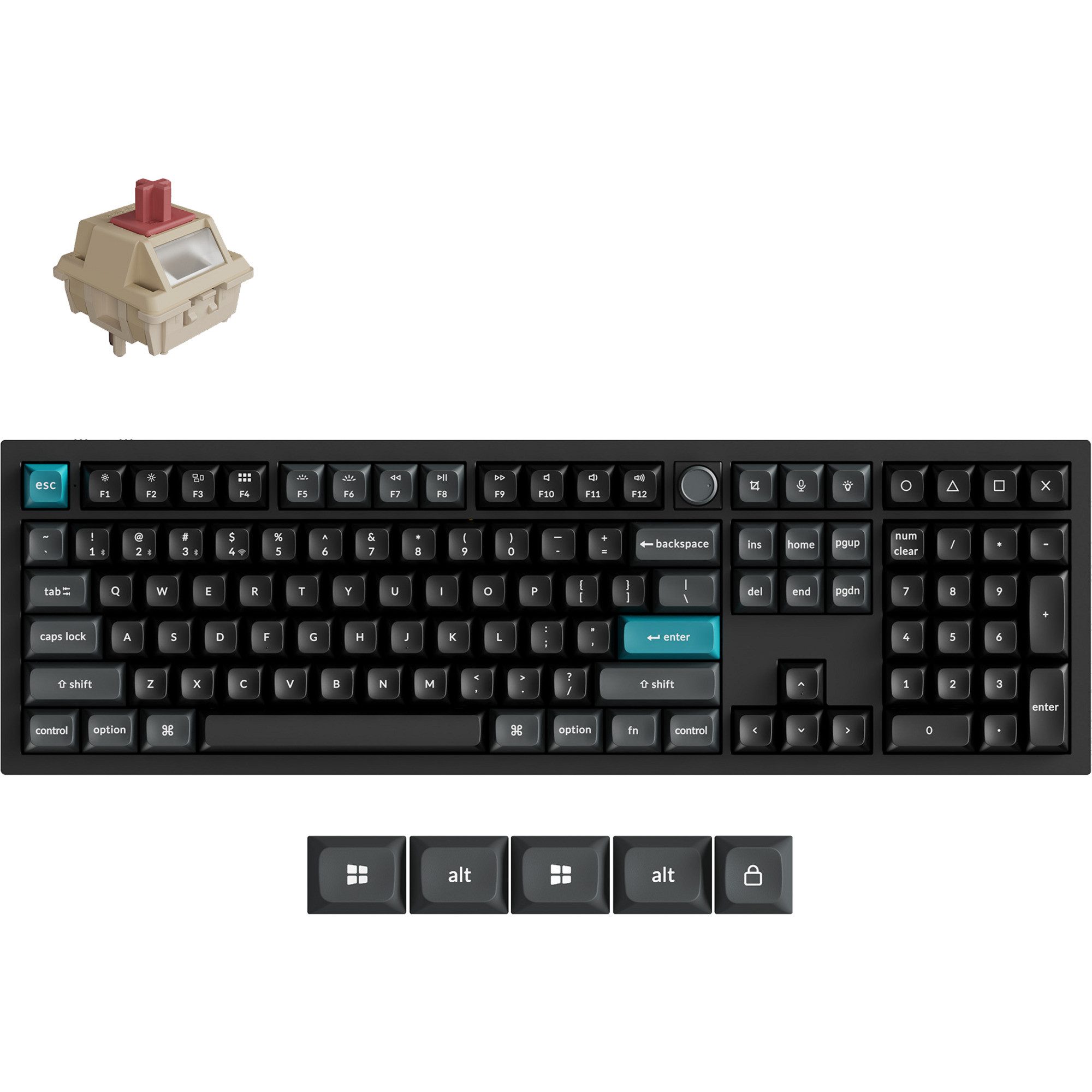 Keychron Keychron Q6 Ultra 8K, Gaming-Tastatur, (Hot-Swap, Tastatur