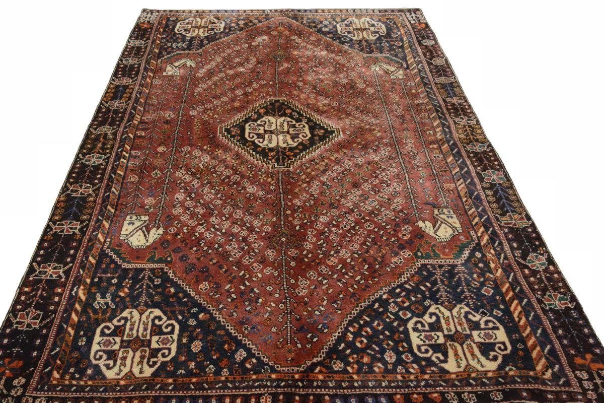 rechteckig, Orientteppich / Handgeknüpfter Nain Trading, 154x247 mm Perserteppich, Höhe: Shiraz 10 Orientteppich