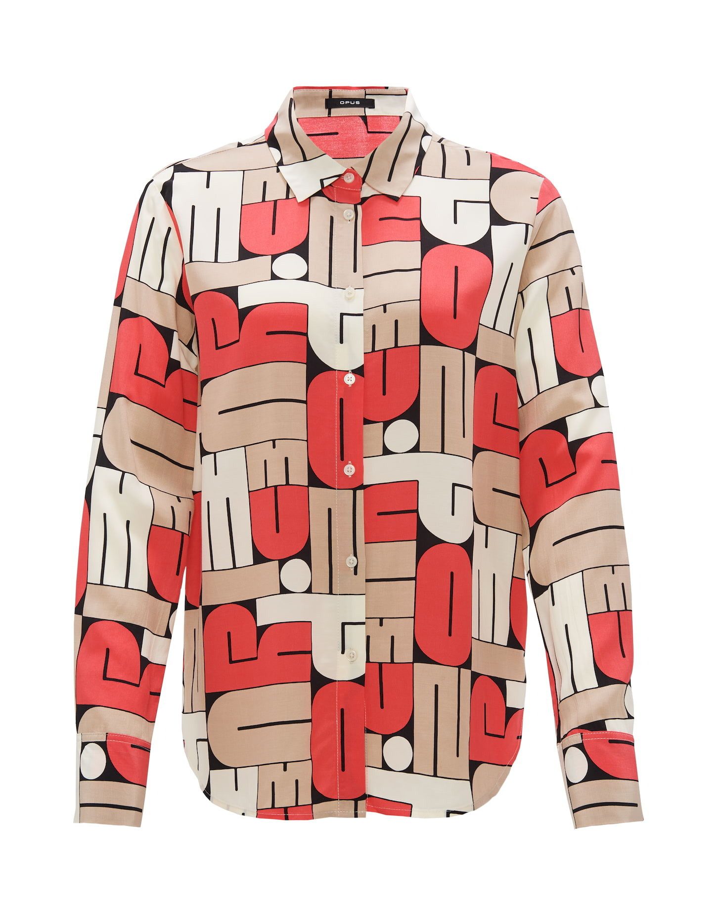 OPUS Langarmbluse Printbluse FUMIRA Regular aus reiner Viskose günstig online kaufen