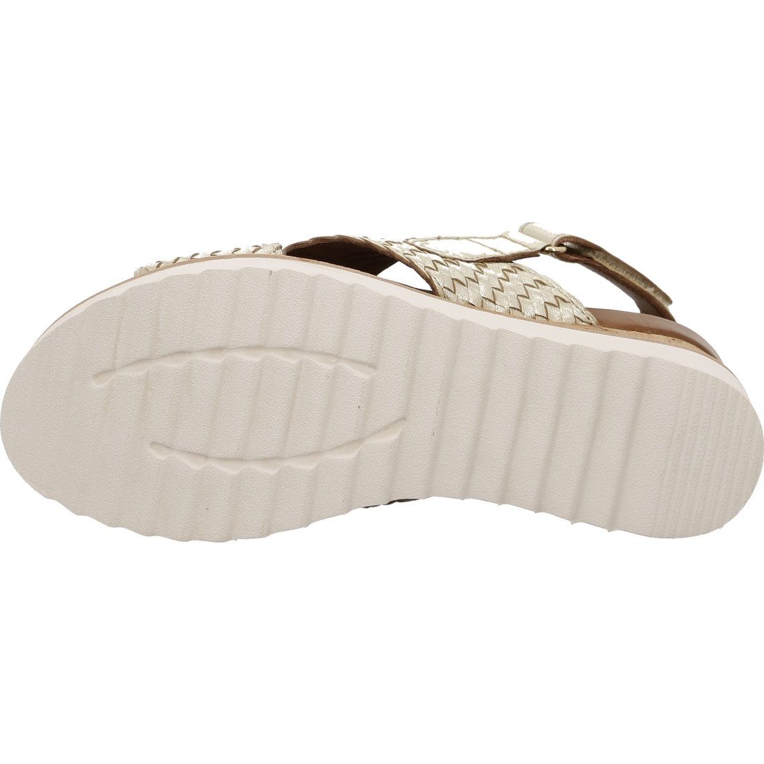 Sandalette Damen 048037 beige Ara - Leder Valencia Sandalette Schuhe, Ara