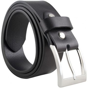 BELTINGER Ledergürtel Überlängen-Gürtel mit Edelstahl-Gürtelschnalle aus Vollrindleder 4 cm