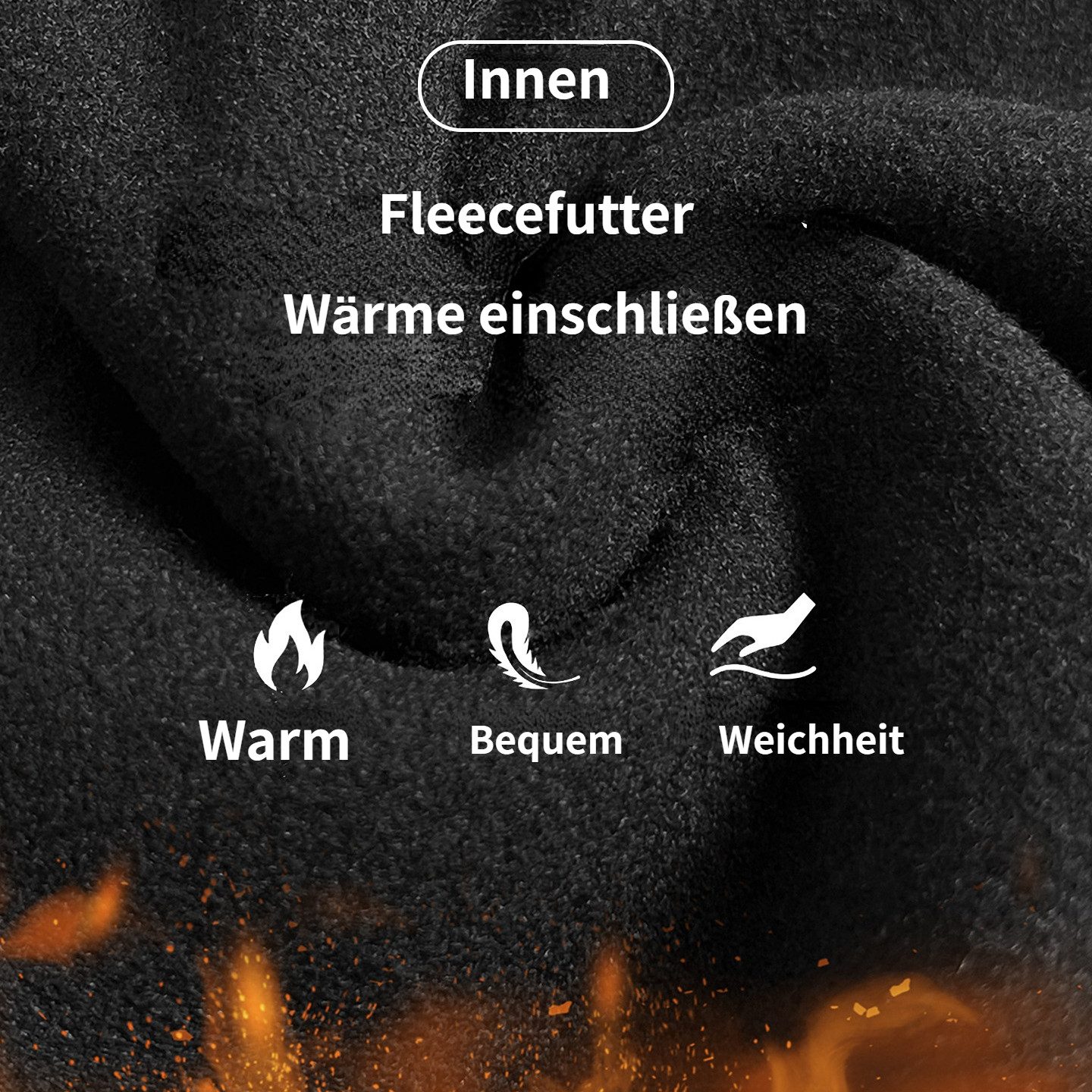 Blusmart Thermoleggings Fleece-Thermo-Leggings (Fleece-Leggings, 2-tlg., Sport-Leggings mit hoher Taille und Bauchkontrolle, 2-teiliges Set) Sporttauglich und flexibel