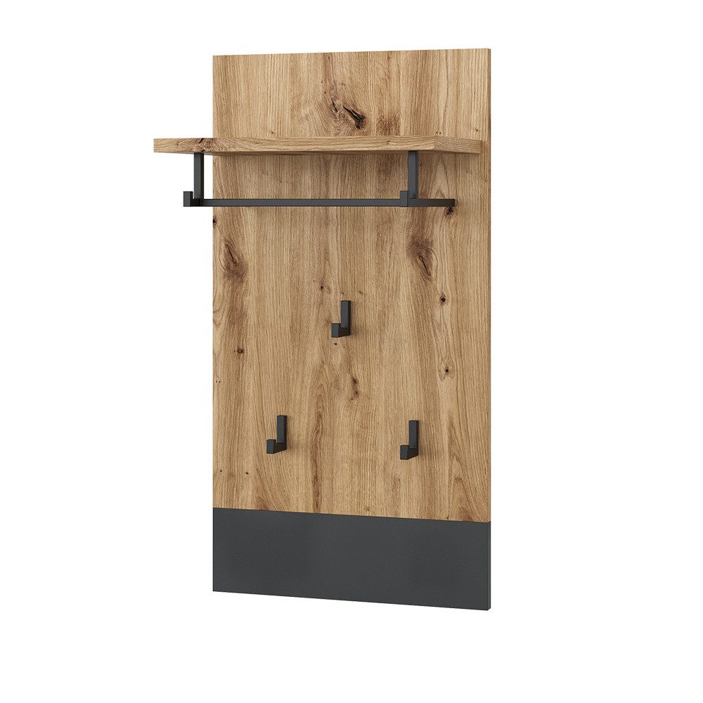 Vicco Garderobenschrank Selena, Anthrazit/Artisan-Eiche, 44 x 83 cm (Spar-S günstig online kaufen