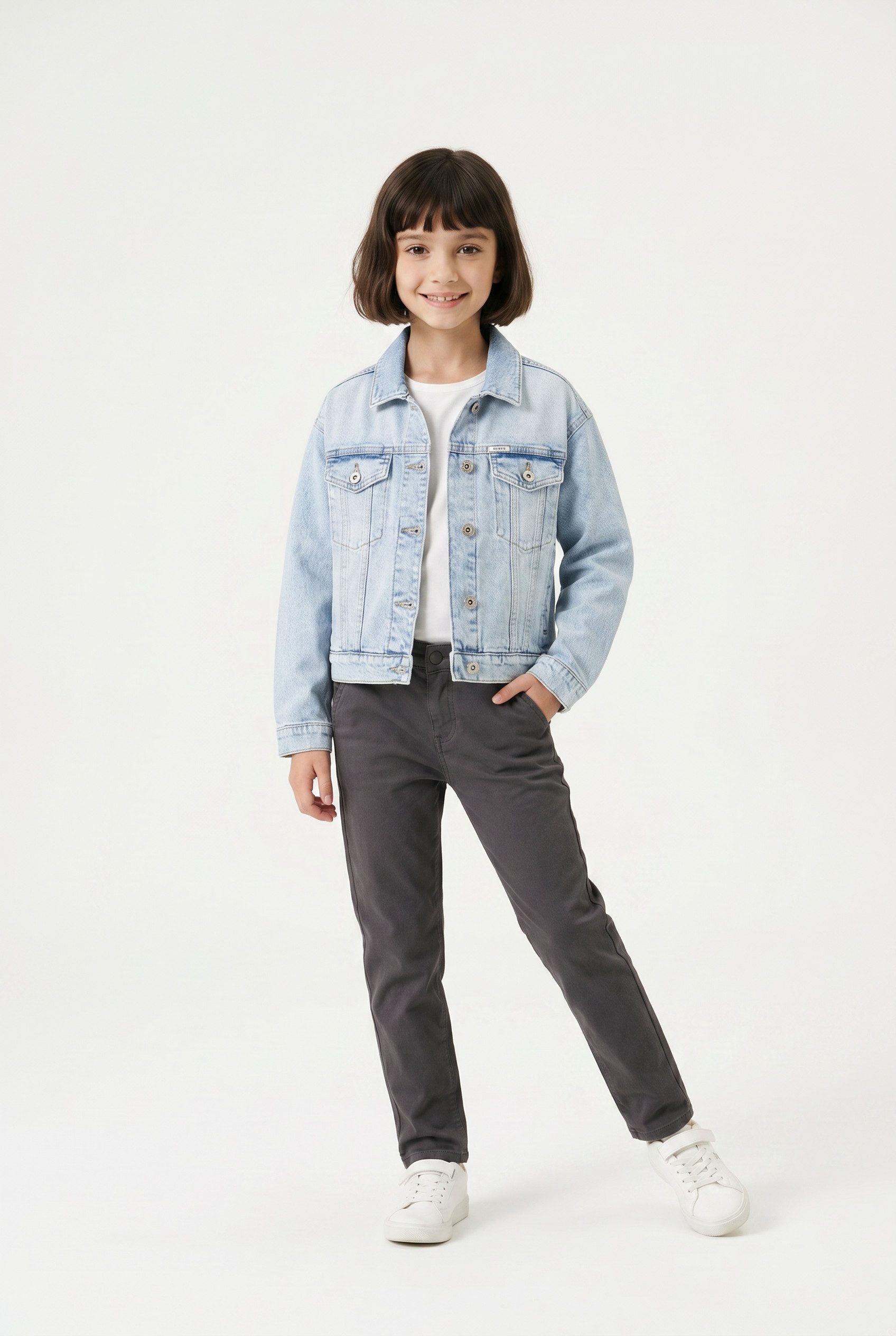 Garcia Jeansjacke mit Stretch und Knopfleiste