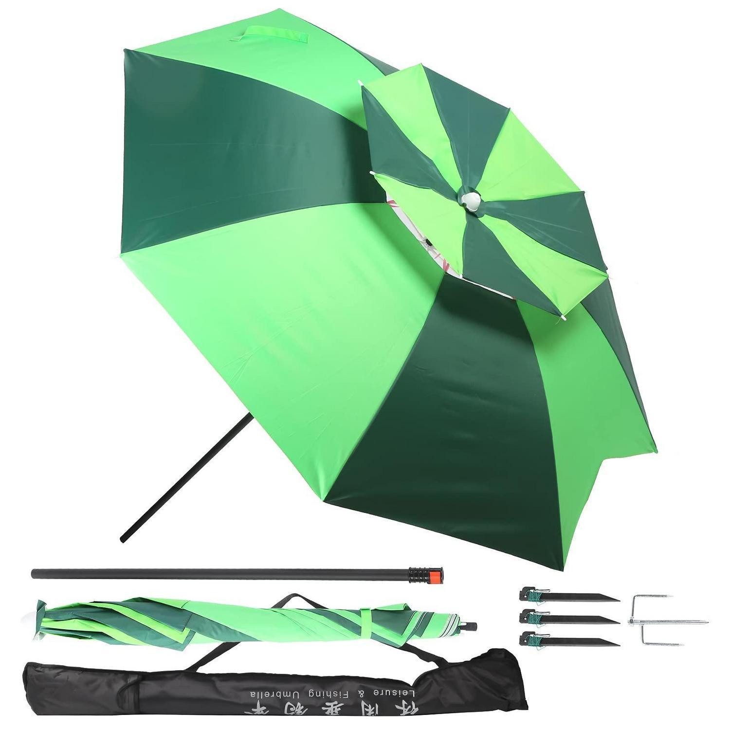 LuxusKollektion Sonnenschirm Sonnenschirm rund 1.8m kippbar