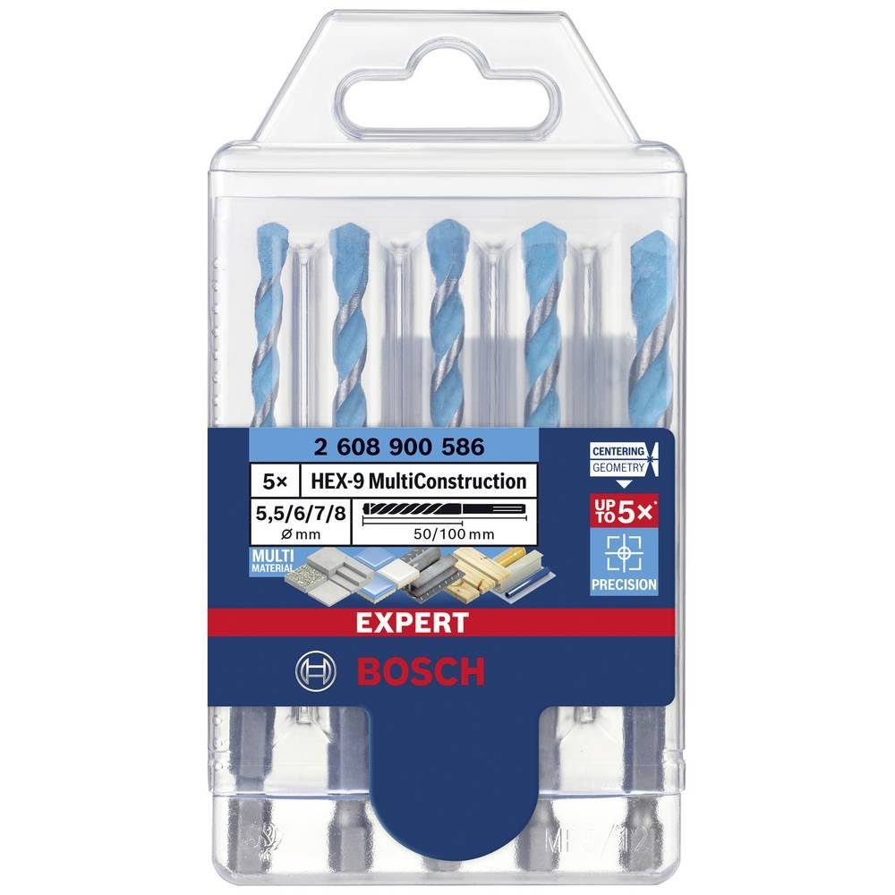 BOSCH Mehrzweckbohrer Bohrer-Set, 5.5/6/6/7/8 mm, 5-tlg 2608900586 günstig online kaufen