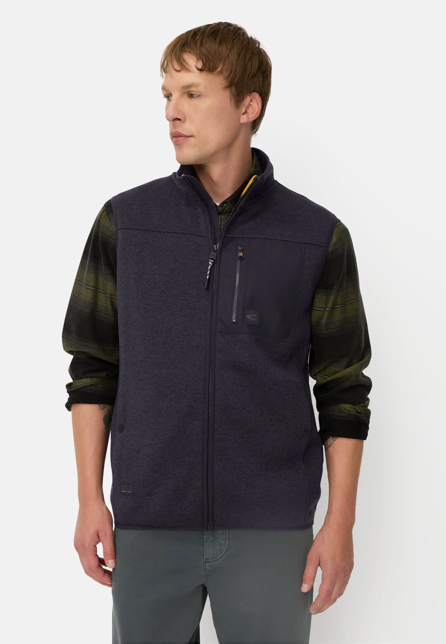 camel active Fleeceweste mit wärmenden Futter ärmellos
