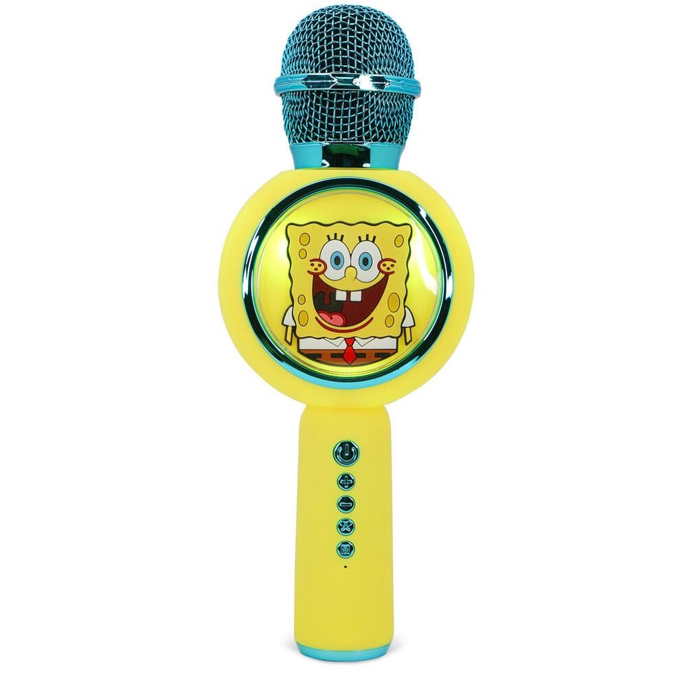 OTL Technologies Spongebob Schwammkopf Karaoke-Mikrofon mit Lautsprecher Karaoke-Maschine