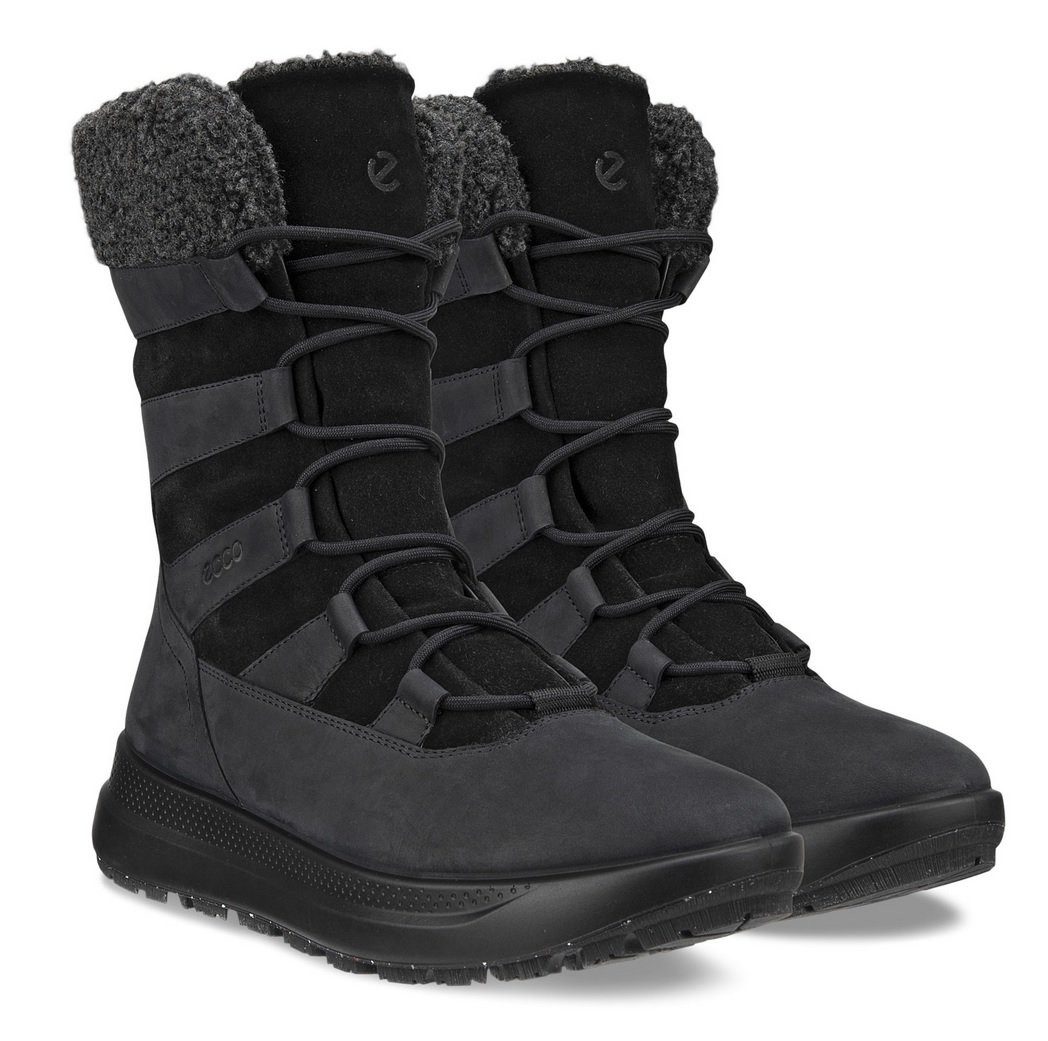 Ecco Solice Boot High (Nubukleder, Primaloft®-Bio-Isolierung) schwarz Damen günstig online kaufen