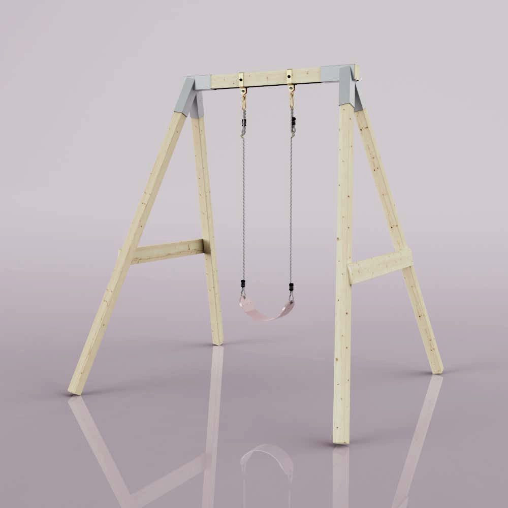 OutdoorToys Schaukelkombination Schaukel Giraffe, aus Holz in Rosa